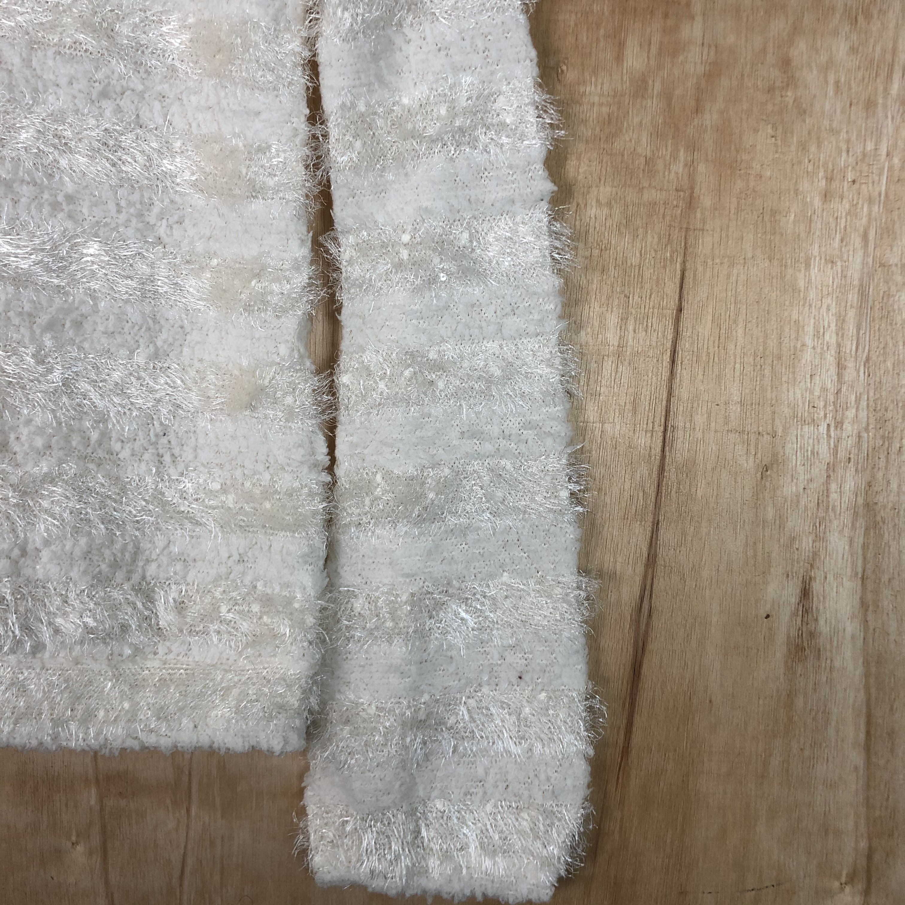 Homespun Knitwear DLL Ank Rouge stripe Mohair fur shaggy Knitwear #c053 Size S / US 4 / IT 40 - 4 Thumbnail