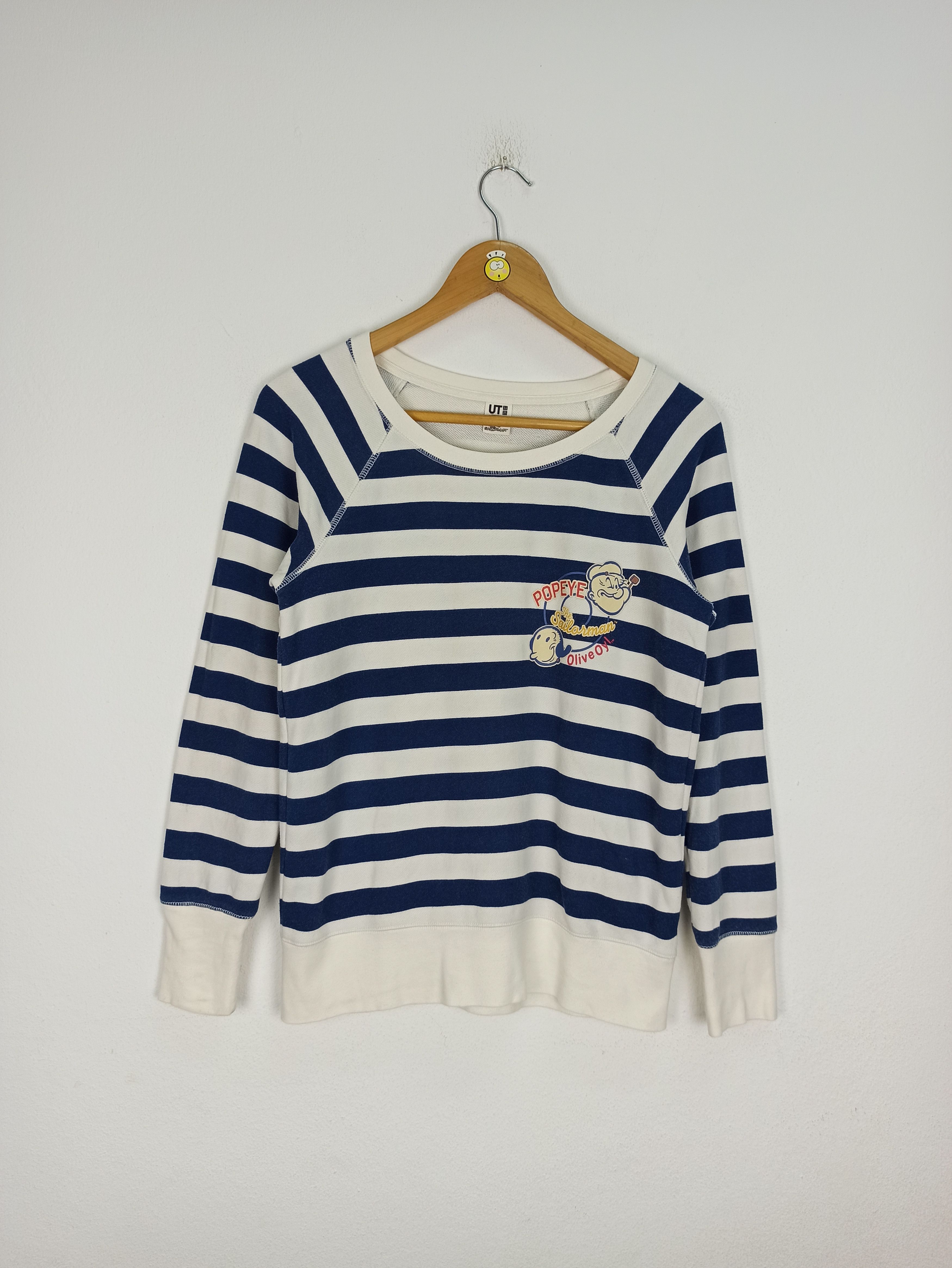 Cartoon Network × Uniqlo Uniqlo Popeye The sailorman Sweatshirts Crewneck Striped Size M / US 6-8 / IT 42-44 - 1 Thumbnail