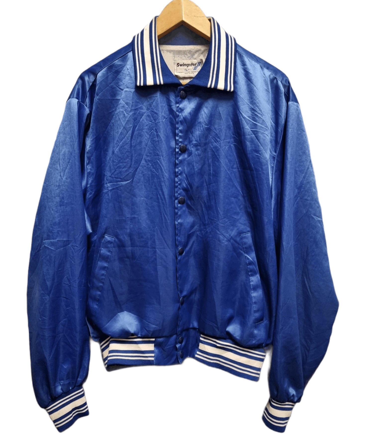 Swingster × Vintage Texas Heartbreakers Satin Jacket @ Bomber Jacket Size US L / EU 52-54 / 3 - 1 Thumbnail