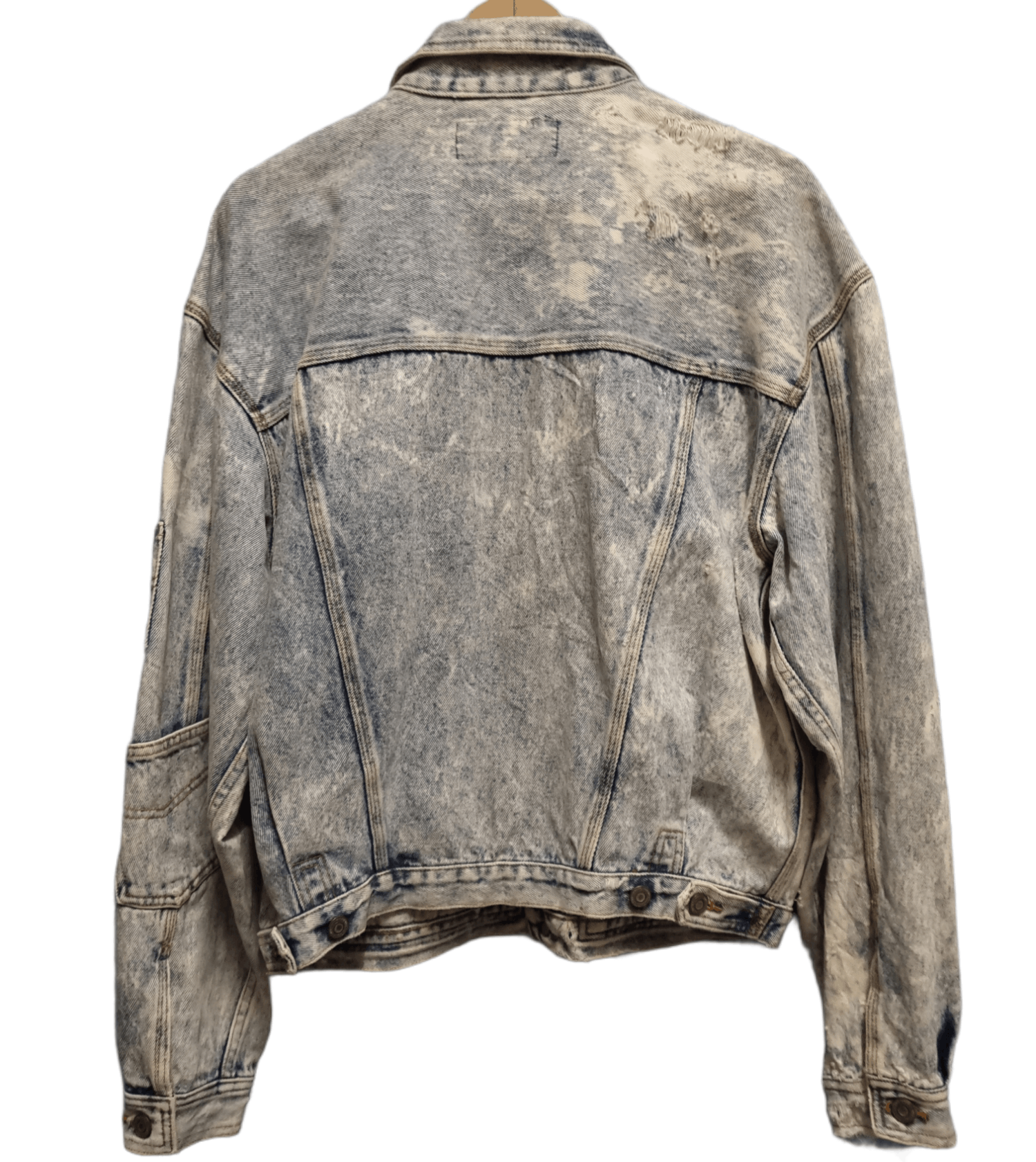 Vintage Vintage Riders Distressed Denim Jacket Rare Design Size US L / EU 52-54 / 3 - 2 Thumbnail