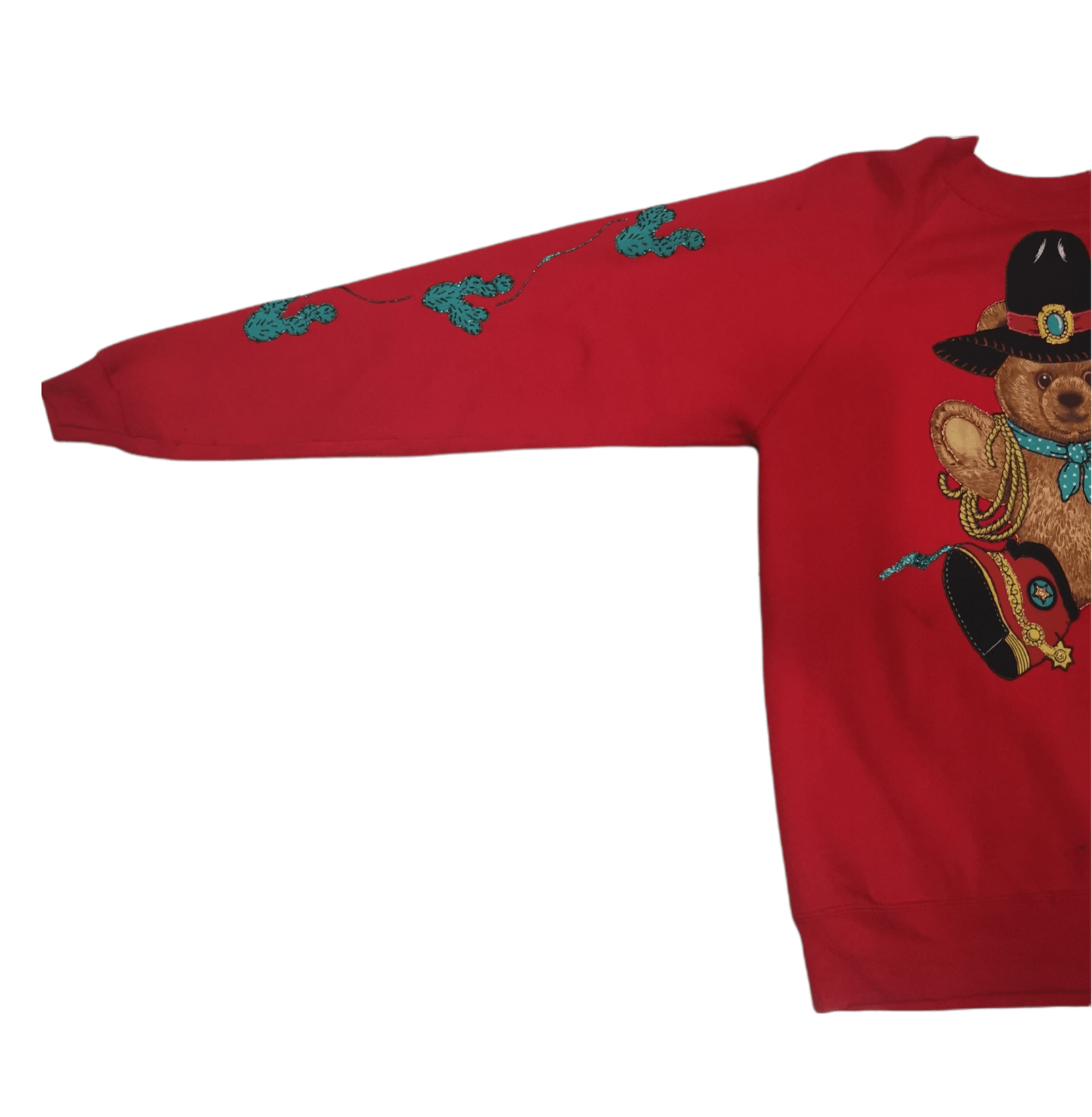 Vintage Vintage Red Sweatshirt Sweet Bear Size US L / EU 52-54 / 3 - 4 Thumbnail