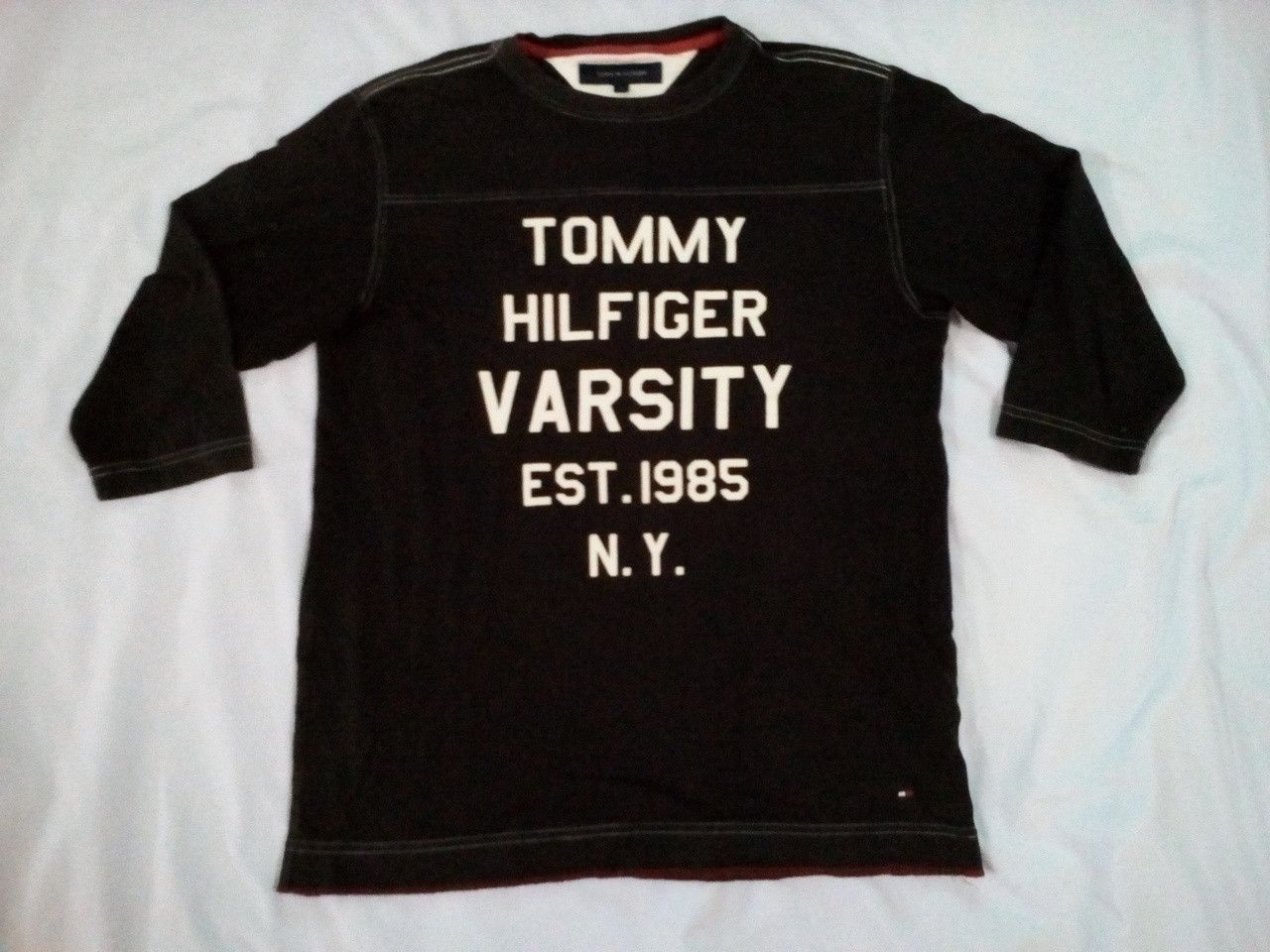 Tommy Hilfiger TOMMY HILFIGER VARSITY Tee 3/4 SLEEVE Sailing Gear Size US S / EU 44-46 / 1 - 1 Thumbnail