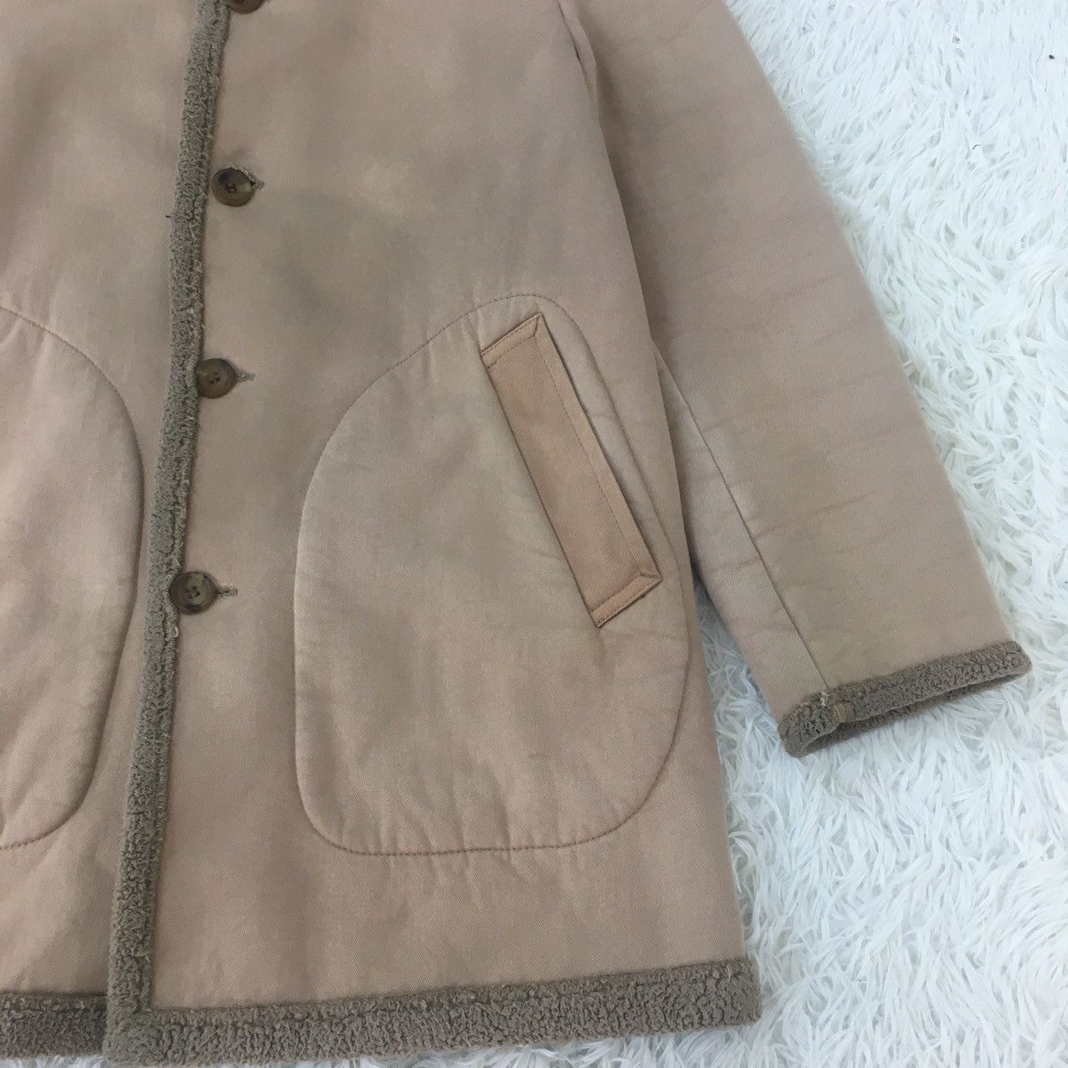 Comme des Garcons CDGH Dirt Single Breast Shearling Coat Size US M / EU 48-50 / 2 - 3 Thumbnail