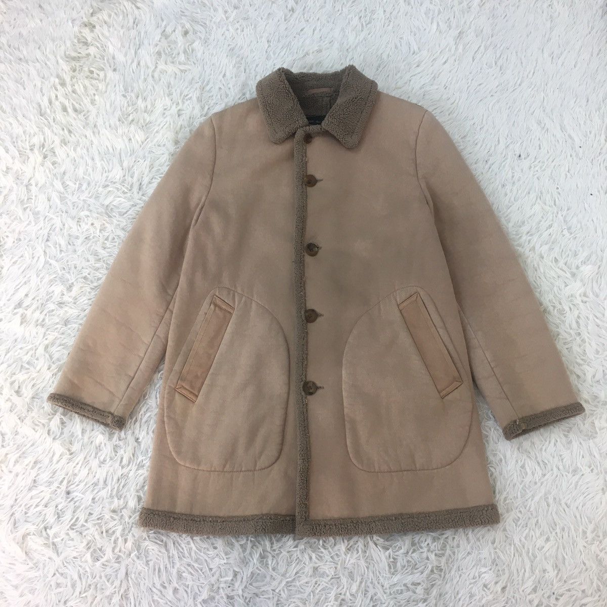 Comme des Garcons CDGH Dirt Single Breast Shearling Coat Size US M / EU 48-50 / 2 - 1 Thumbnail
