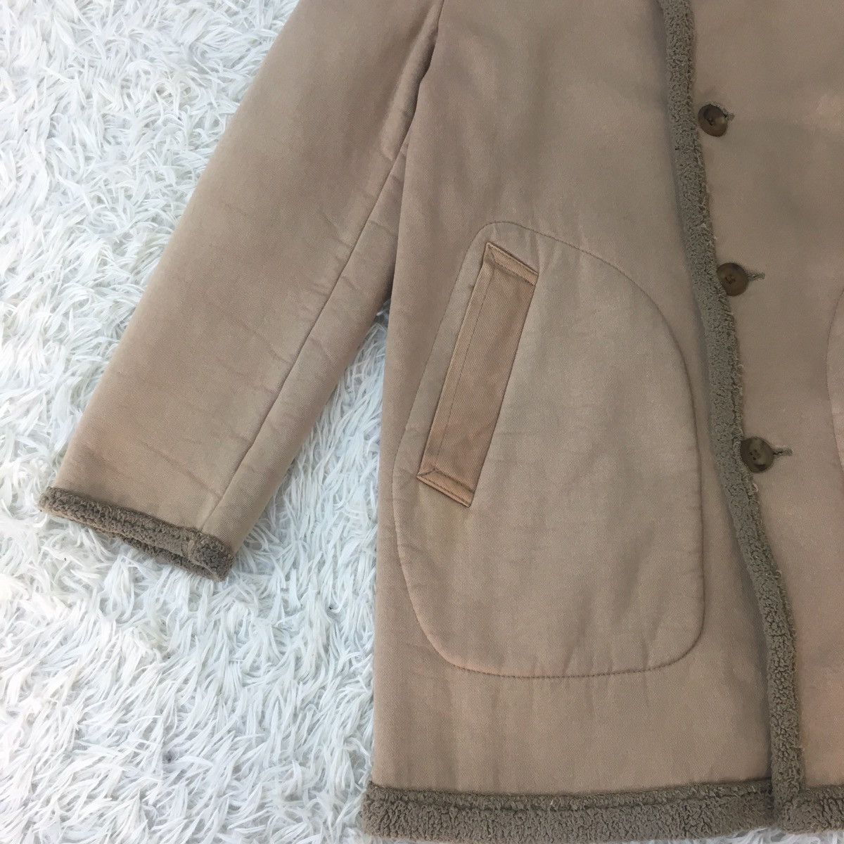 Comme des Garcons CDGH Dirt Single Breast Shearling Coat Size US M / EU 48-50 / 2 - 2 Thumbnail
