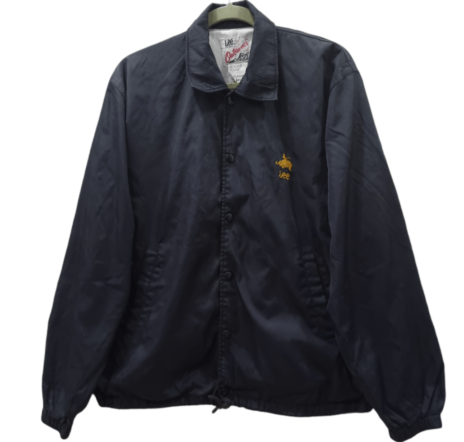 image of Lee Sanforized Outerwear Button Jacket in Black, Men's (Size Medium)