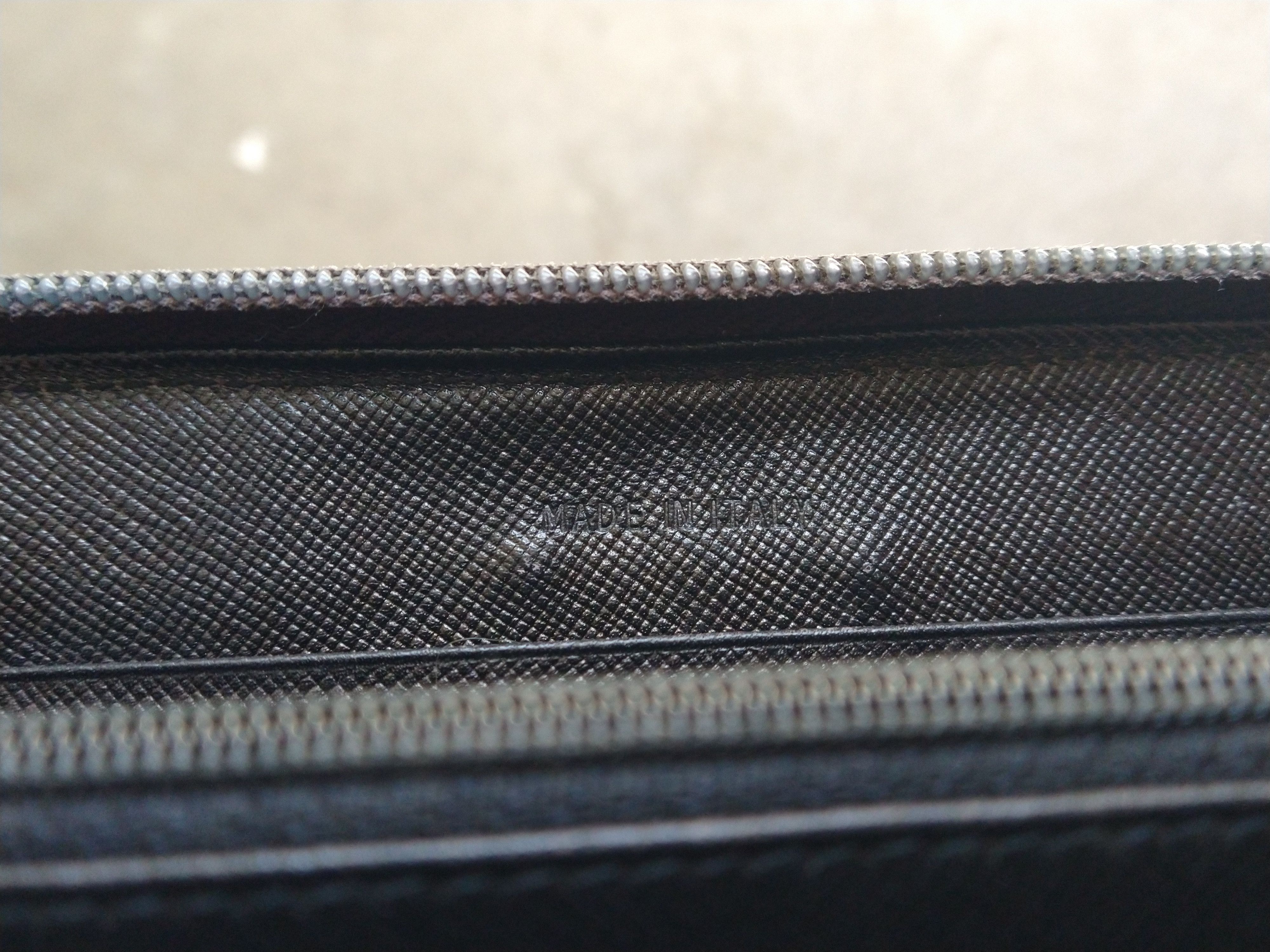 Prada Prada Wallet Gray Zip Around Tessuto Nylon Leather Italy Size ONE SIZE - 15 Thumbnail
