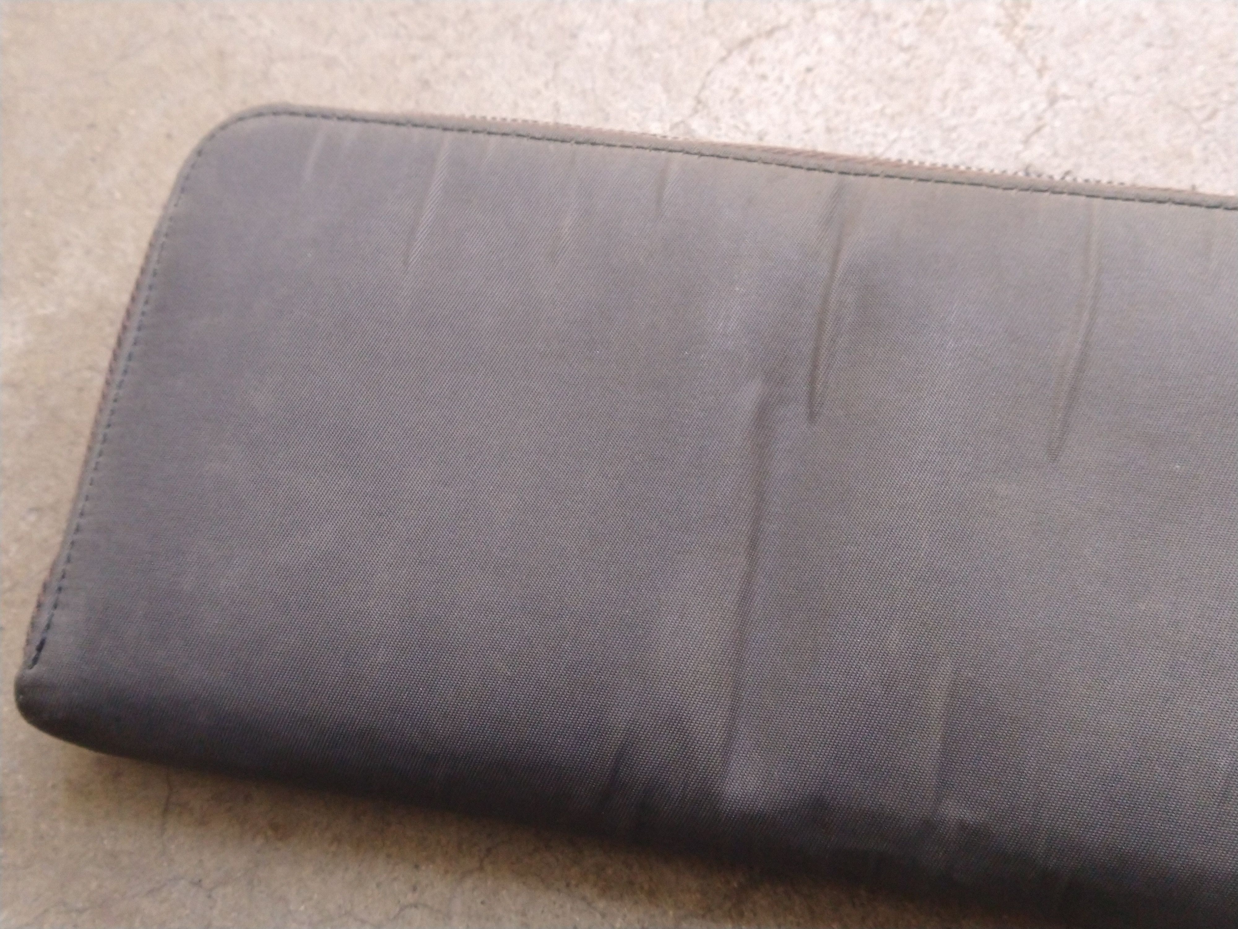 Prada Prada Wallet Gray Zip Around Tessuto Nylon Leather Italy Size ONE SIZE - 9 Thumbnail