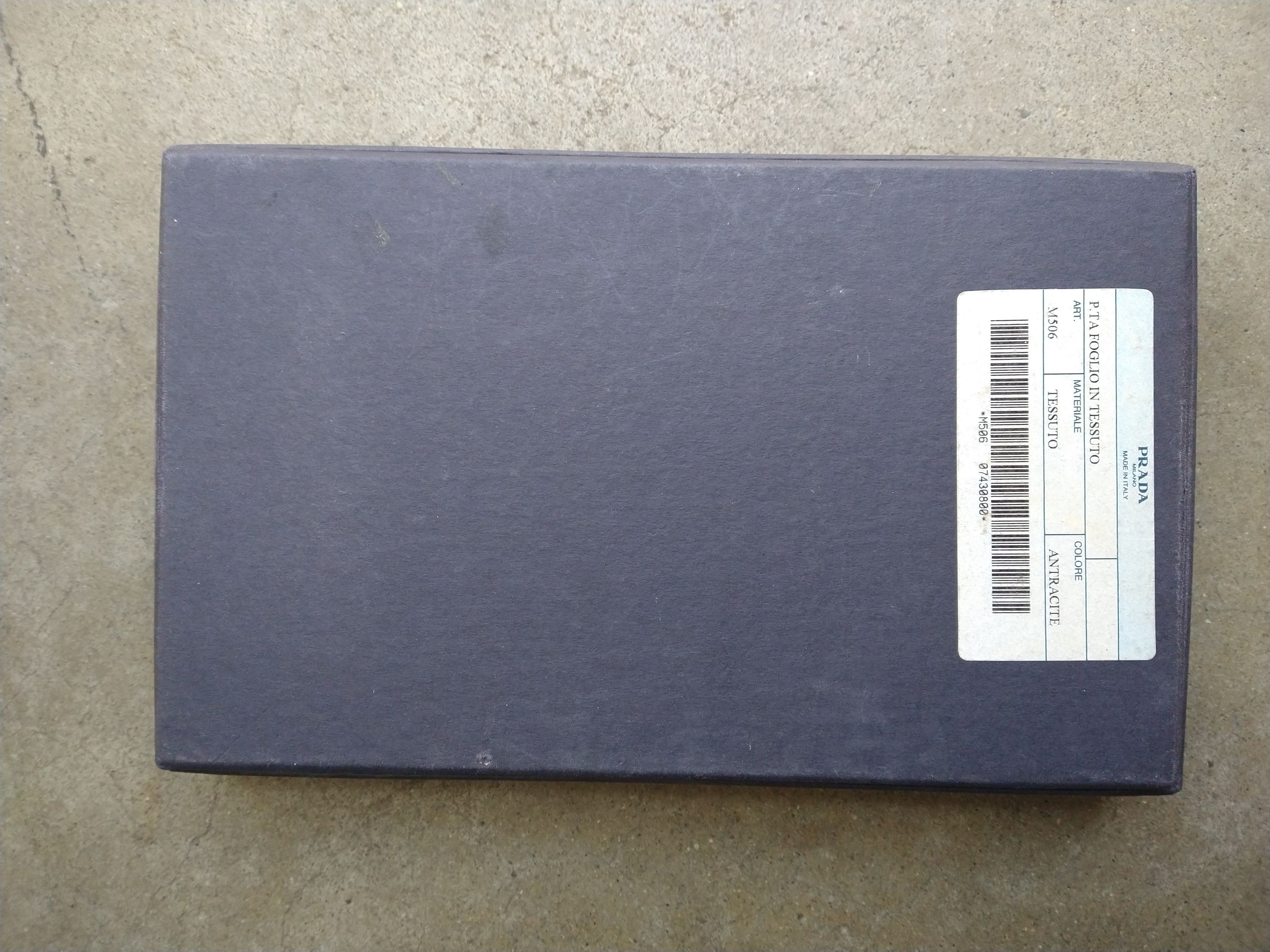 Prada Prada Wallet Gray Zip Around Tessuto Nylon Leather Italy Size ONE SIZE - 18 Thumbnail