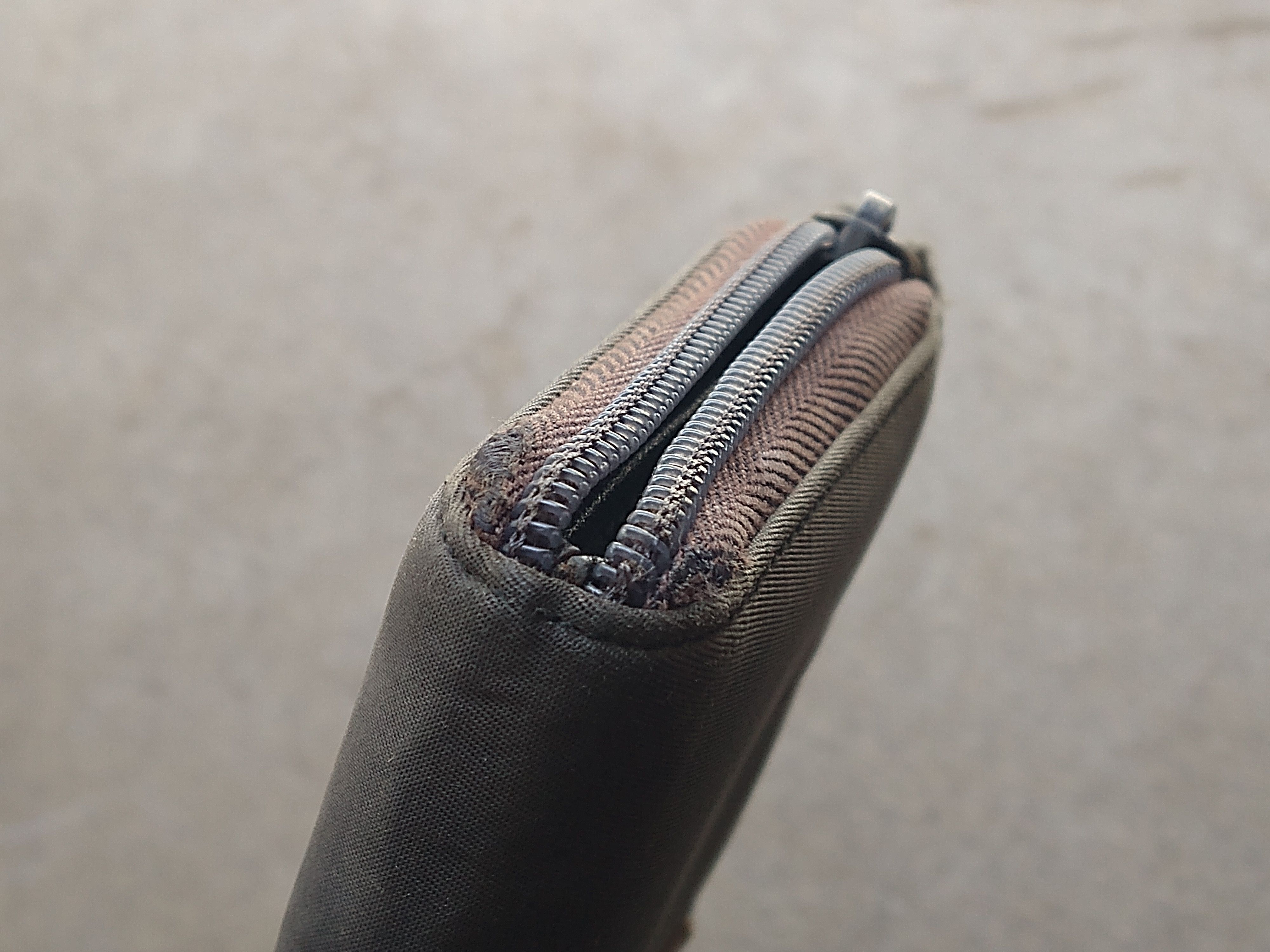 Prada Prada Wallet Gray Zip Around Tessuto Nylon Leather Italy Size ONE SIZE - 11 Thumbnail