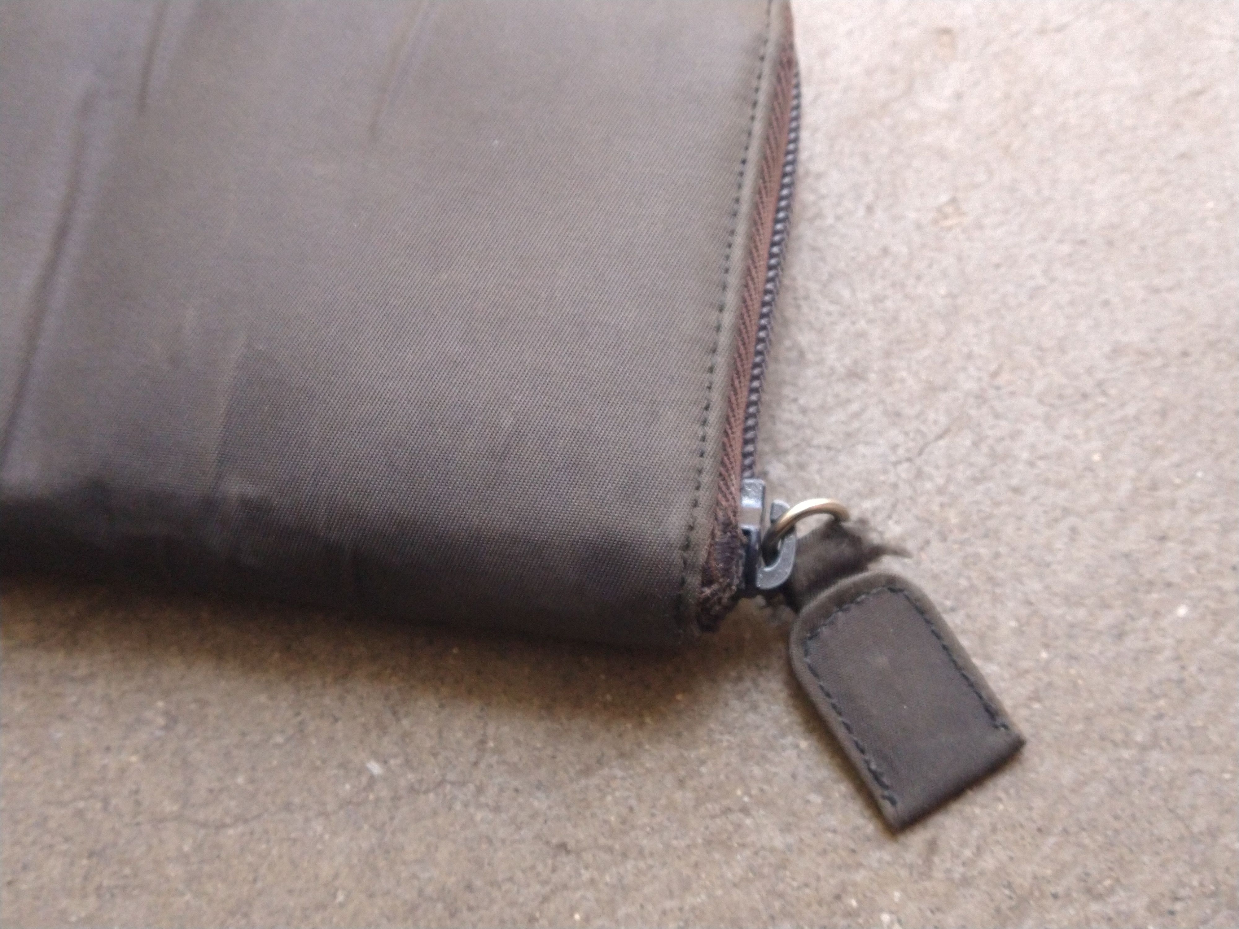 Prada Prada Wallet Gray Zip Around Tessuto Nylon Leather Italy Size ONE SIZE - 8 Thumbnail
