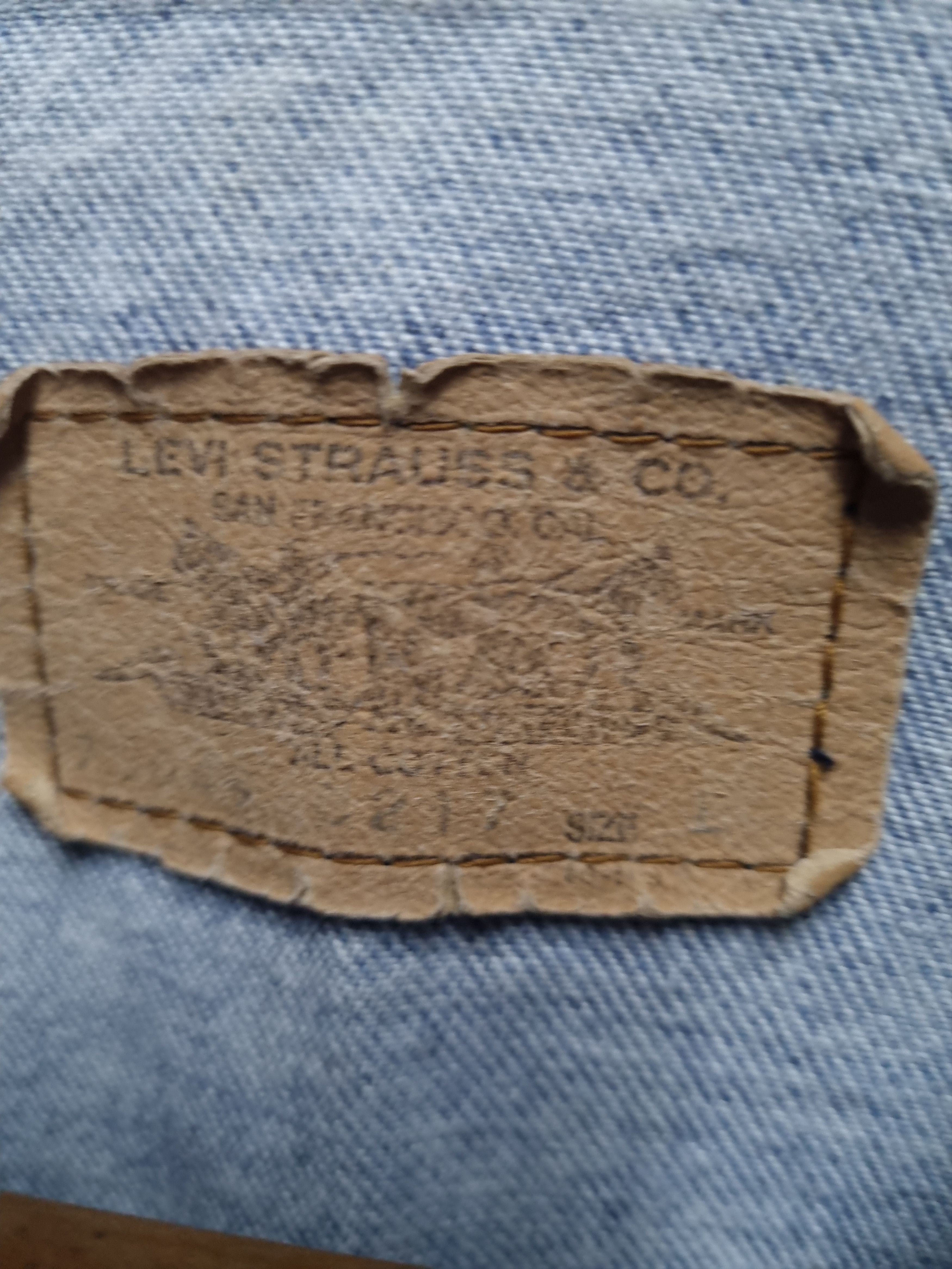 Levi's Vintage Clothing Levis Trucker Jacket Acid Wash Vintage Distress Size US L / EU 52-54 / 3 - 6 Thumbnail