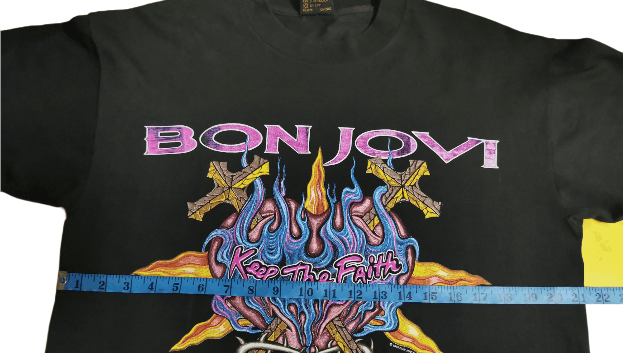 Band Tees × Vintage 🔥Band Tees Steals🔥 Vintage Bon Jovi Tees - CROSS ✝️ Size US L / EU 52-54 / 3 - 3 Thumbnail