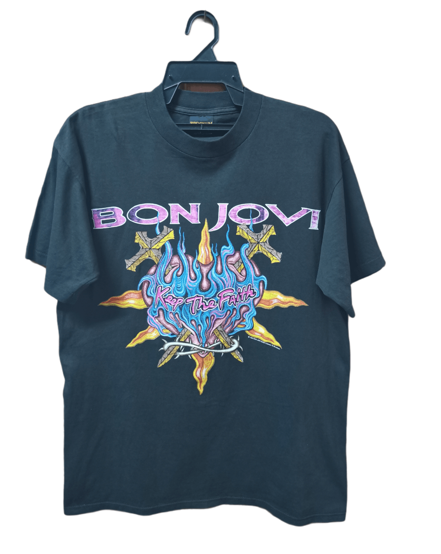 Band Tees × Vintage 🔥Band Tees Steals🔥 Vintage Bon Jovi Tees - CROSS ✝️ Size US L / EU 52-54 / 3 - 1 Thumbnail