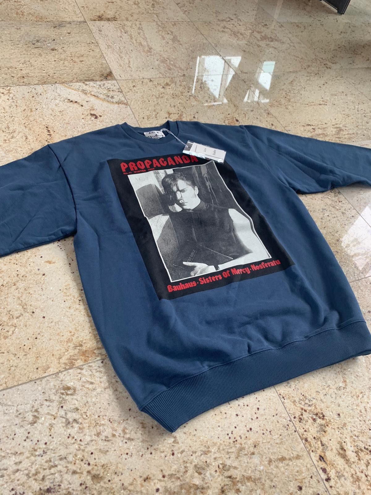 Acne Studios Propaganda Sweater in Mid Blue Size US L / EU 52-54 / 3 - 8 Thumbnail