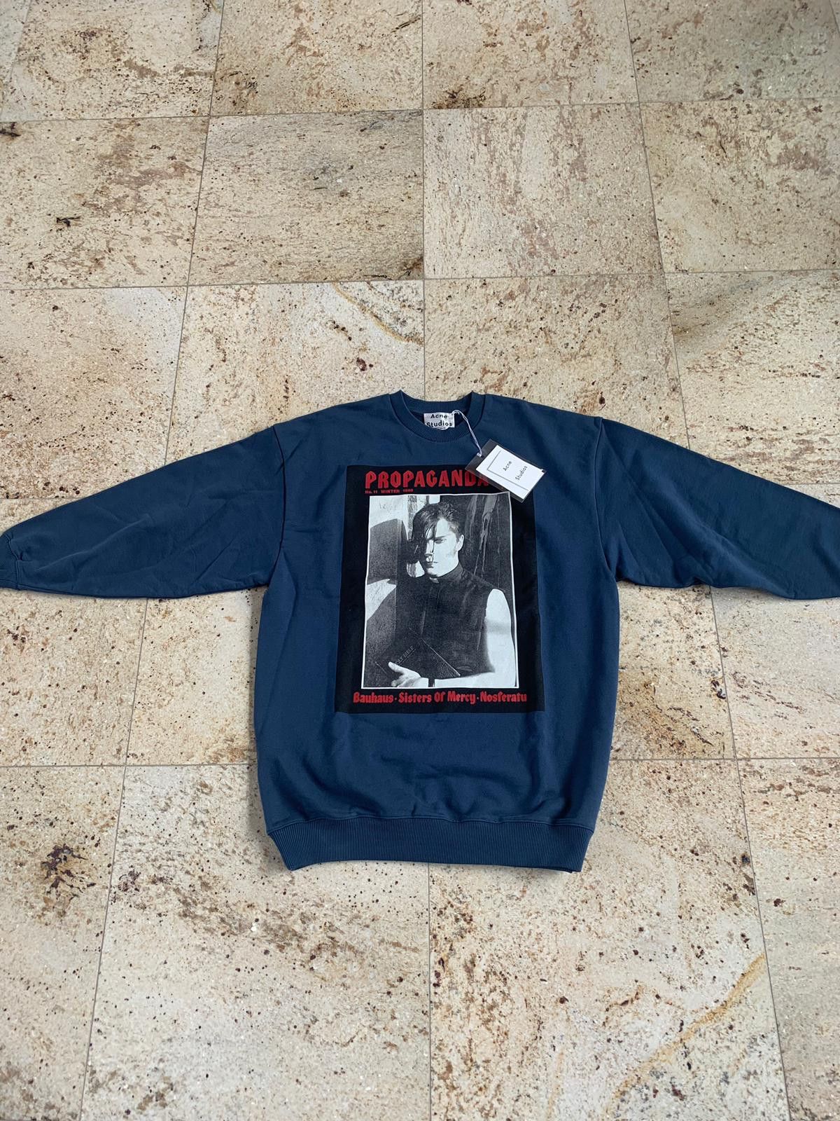 Acne Studios Propaganda Sweater in Mid Blue Size US L / EU 52-54 / 3 - 1 Thumbnail