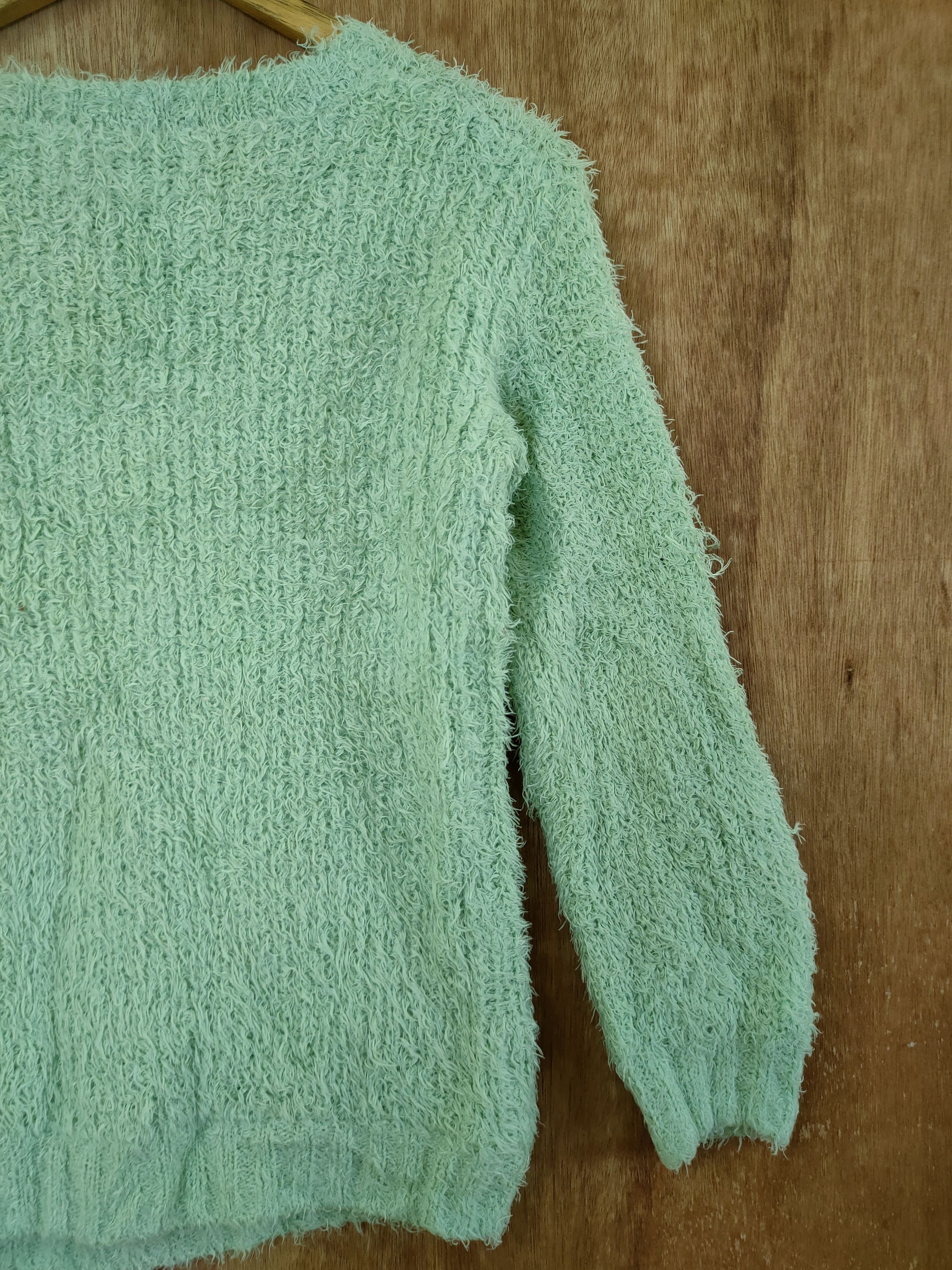 Aran Crafts DL Colza mohair soft fur shaggy fleece knitwear #46-498 Size M / US 6-8 / IT 42-44 - 9 Thumbnail