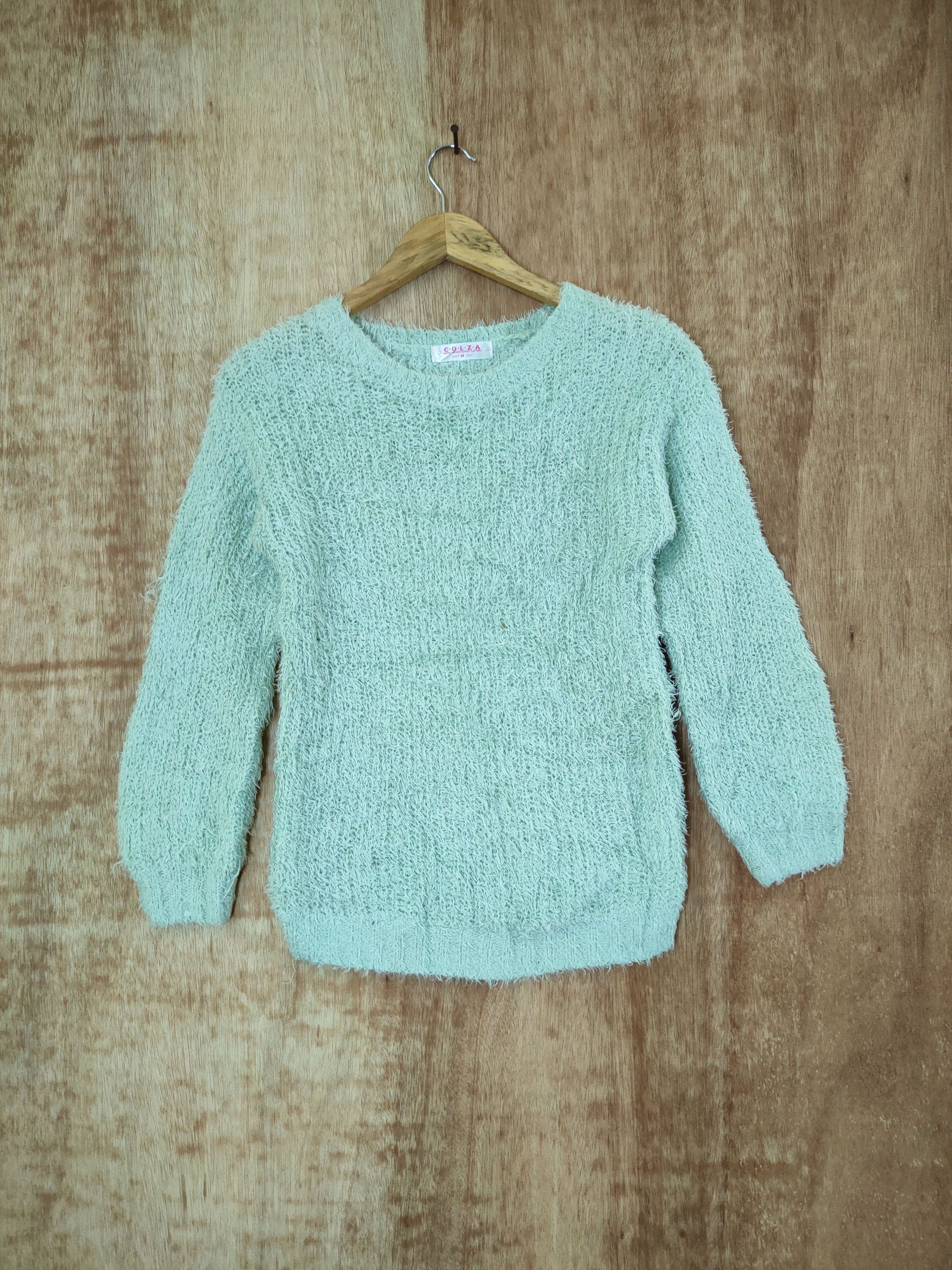 Aran Crafts DL Colza mohair soft fur shaggy fleece knitwear #46-498 Size M / US 6-8 / IT 42-44 - 1 Thumbnail