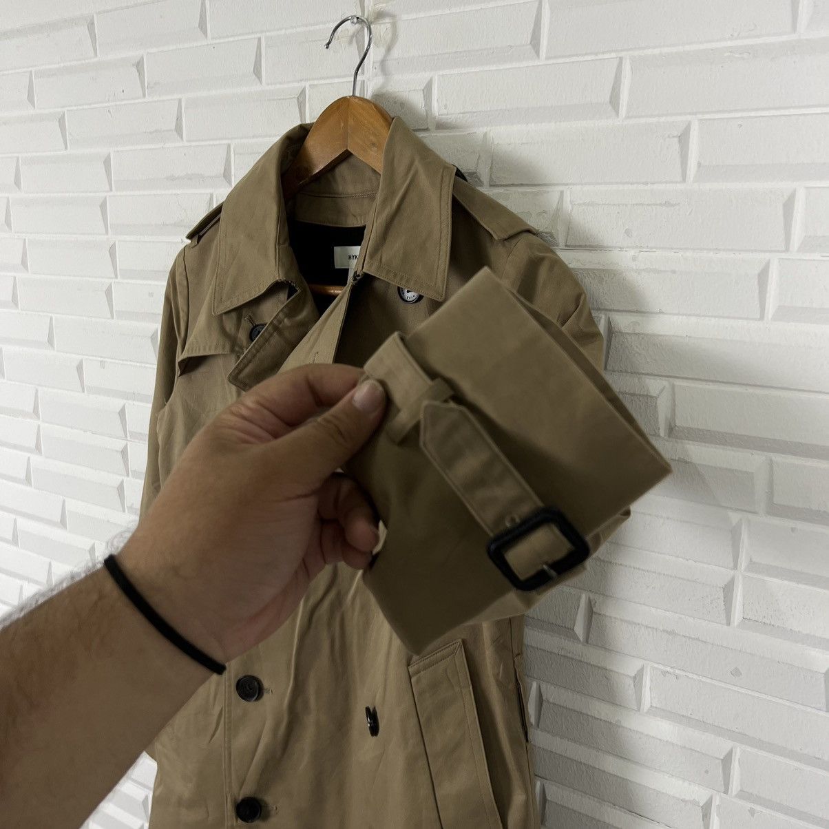 HYKE RICH BROWN TRENCH COAT HYKE MADE IN JAPAN Size US M / EU 48-50 / 2 - 6 Thumbnail