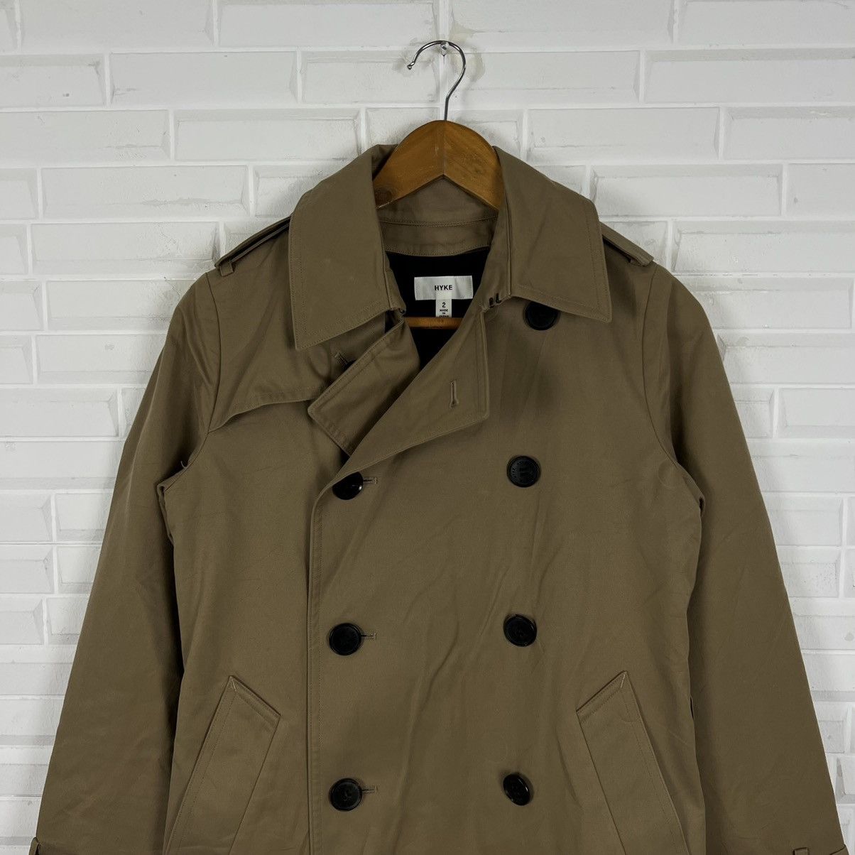 HYKE RICH BROWN TRENCH COAT HYKE MADE IN JAPAN Size US M / EU 48-50 / 2 - 2 Thumbnail