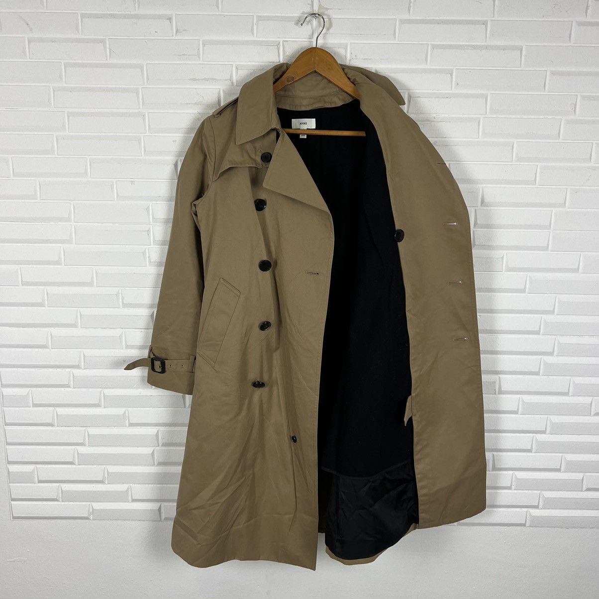HYKE RICH BROWN TRENCH COAT HYKE MADE IN JAPAN Size US M / EU 48-50 / 2 - 13 Thumbnail