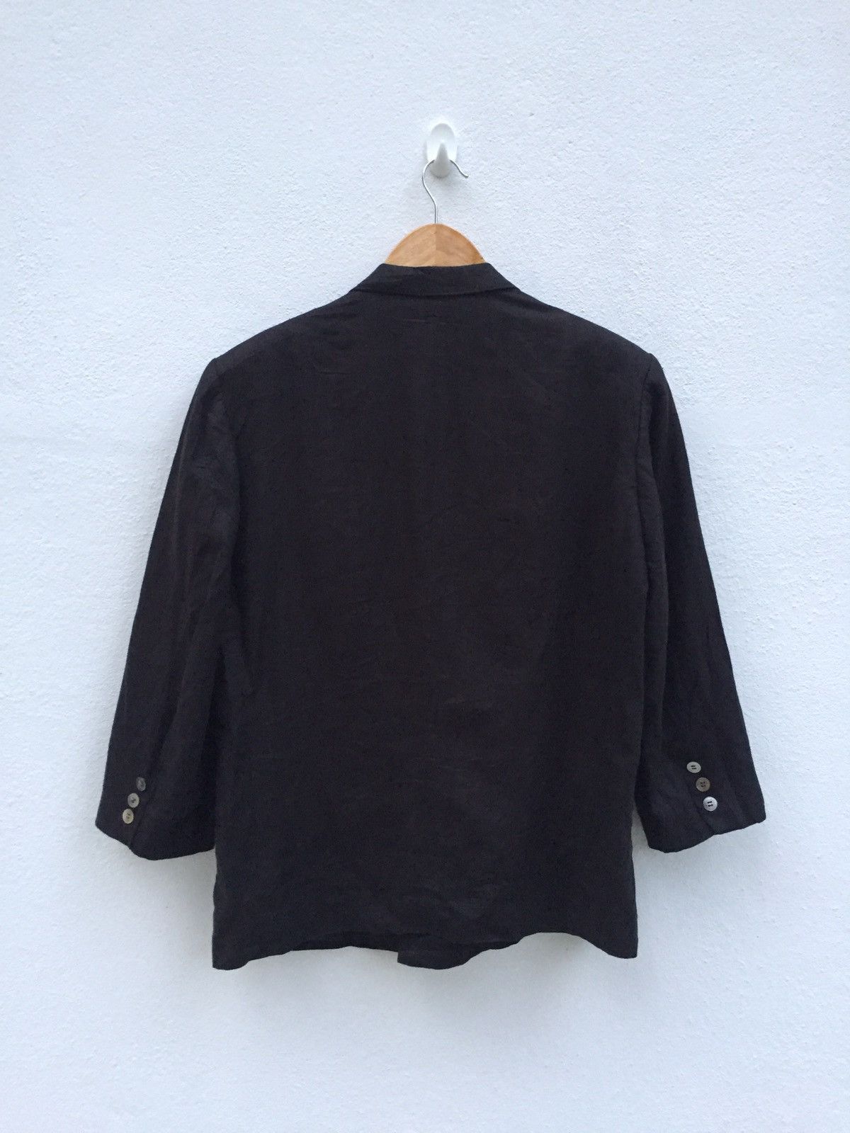 Yohji Yamamoto 80s Yohji Workshop Double Breast Linen Blazer/Coat Size US L / EU 52-54 / 3 - 4 Thumbnail