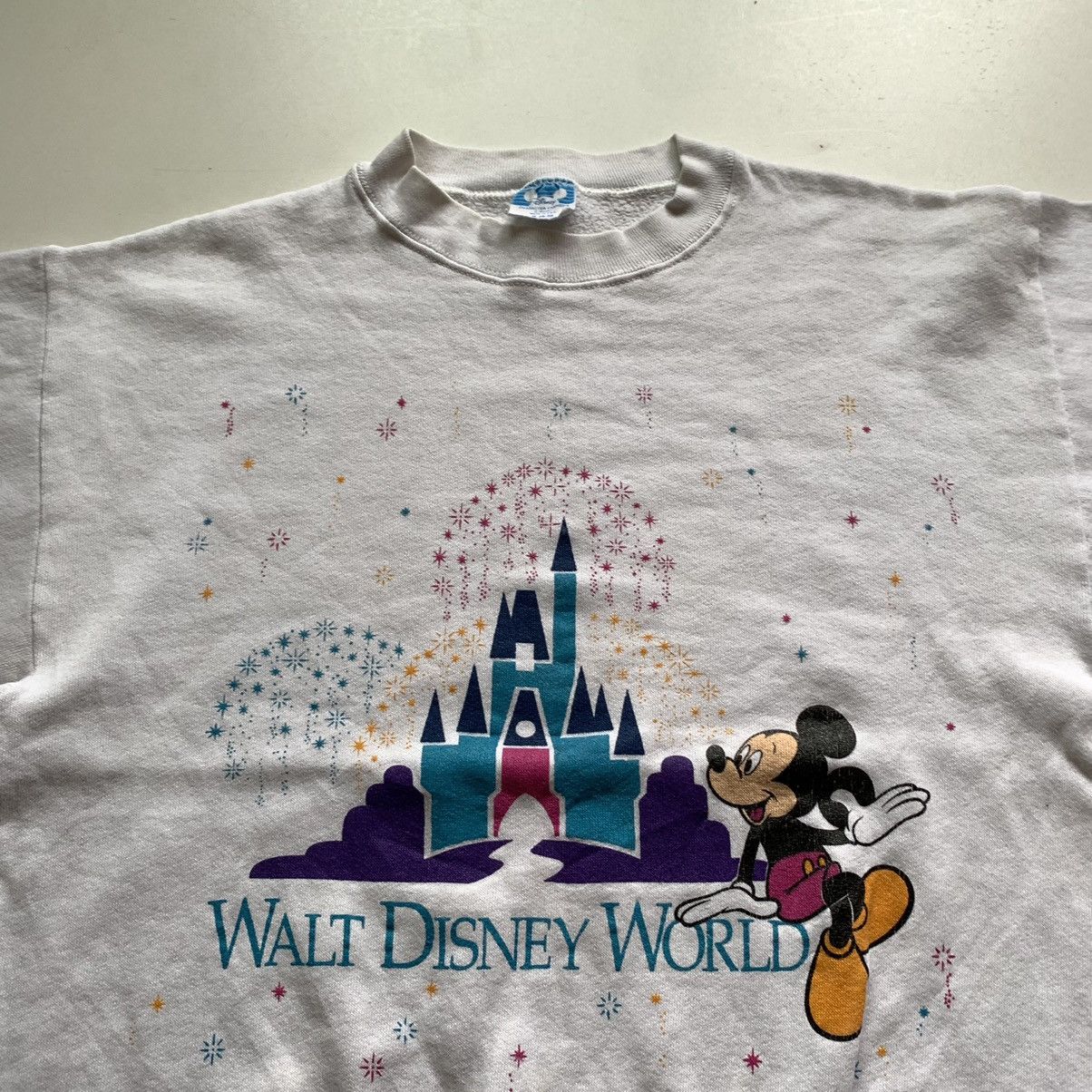 Disney × Mickey Mouse × Vintage Vintage 90s Walt Disney World Mickey Mouse Graphic Crewneck Size US S / EU 44-46 / 1 - 2 Thumbnail