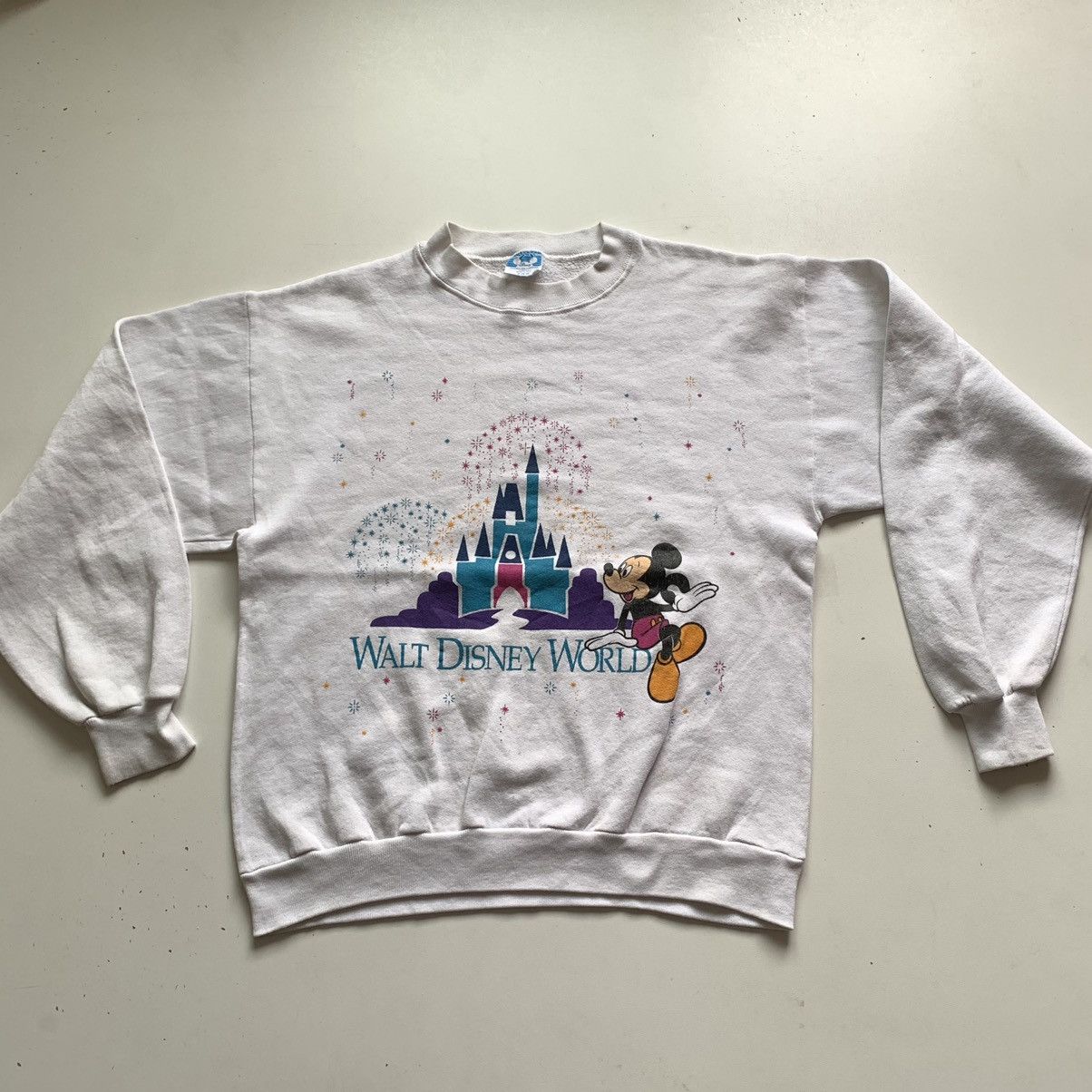 Disney × Mickey Mouse × Vintage Vintage 90s Walt Disney World Mickey Mouse Graphic Crewneck Size US S / EU 44-46 / 1 - 1 Thumbnail