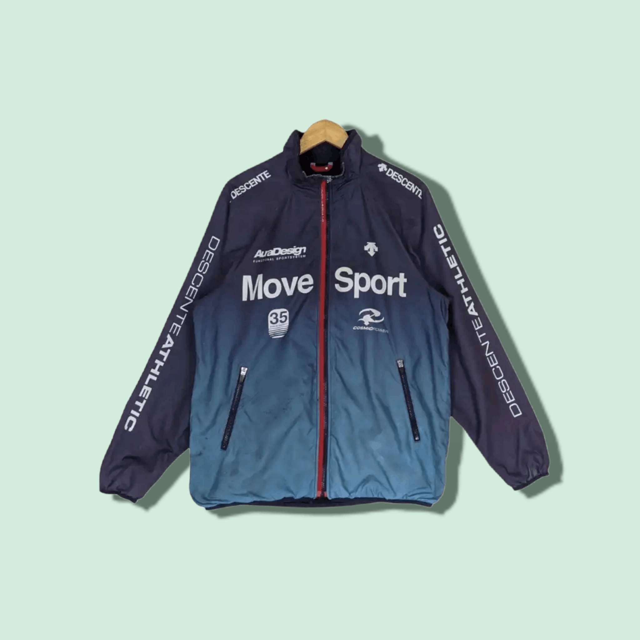 Descente × Japanese Brand DESCENTE Tracksuit Windbreaker Cosmic Thermo Jacket Size US L / EU 52-54 / 3 - 1 Thumbnail