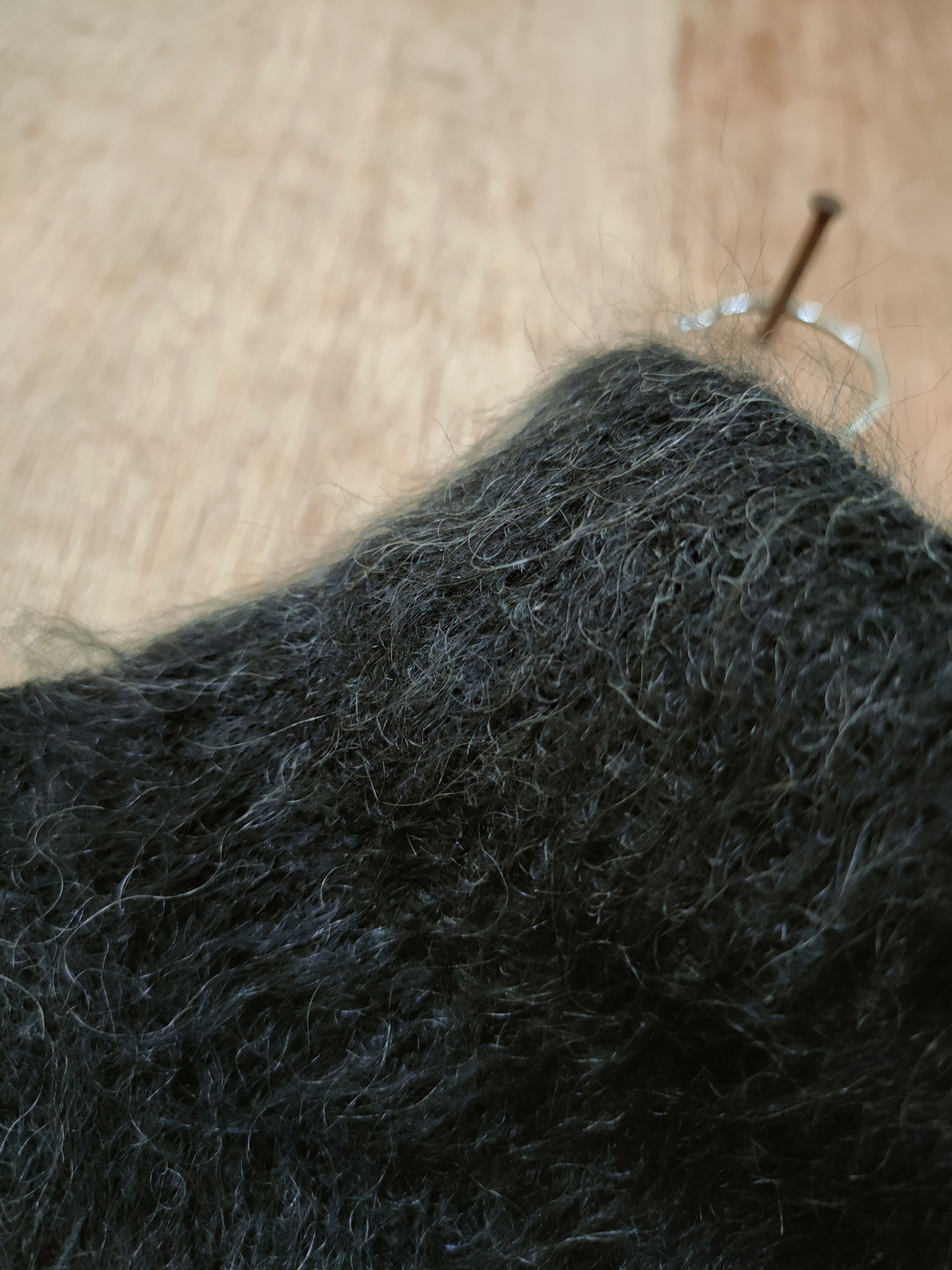 Homespun Knitwear D INDIVI MADE IN JAPAN VEST MOHAIR SHAGGY FUR #46-507 Size XS / US 0-2 / IT 36-38 - 4 Thumbnail