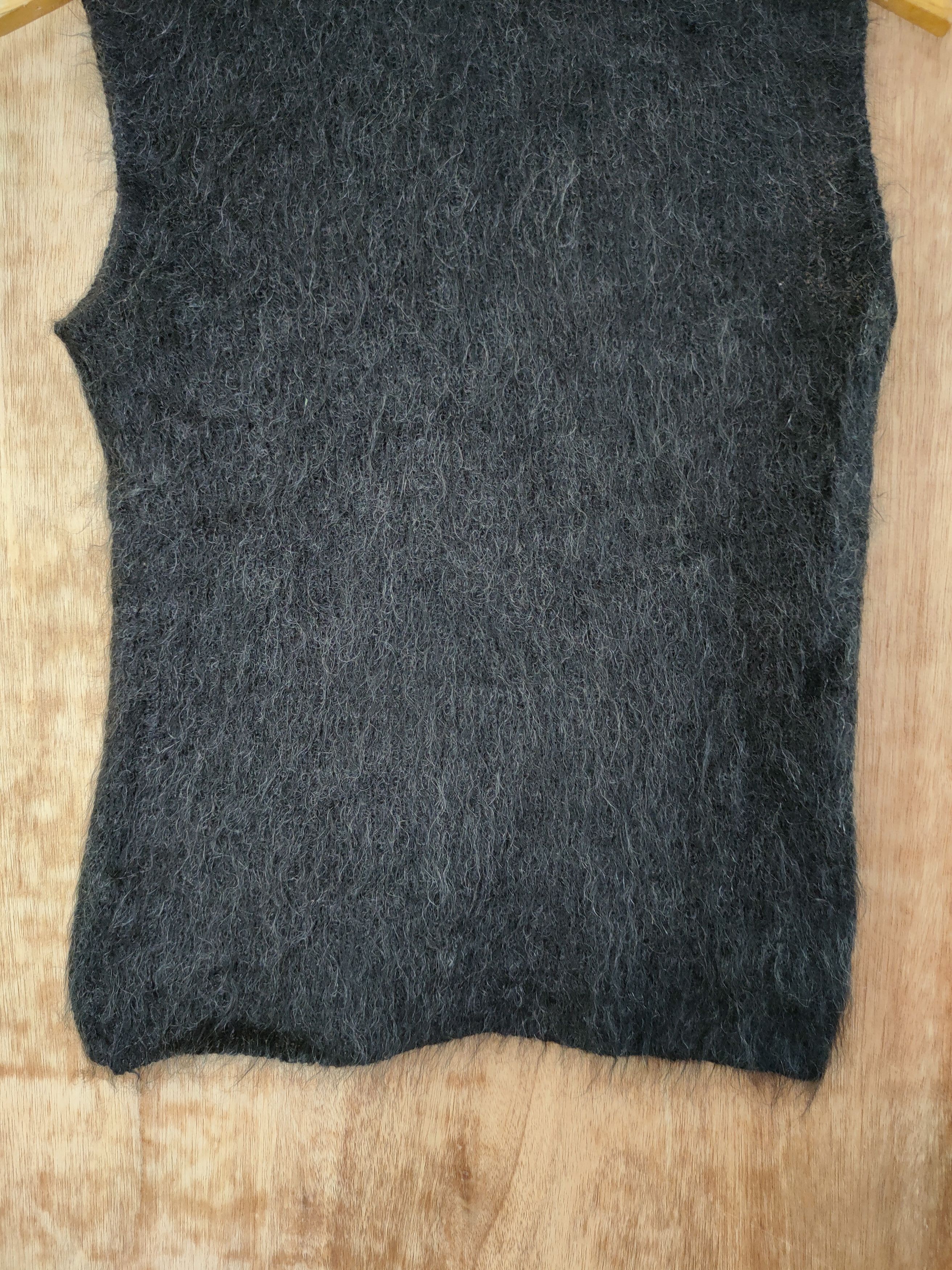 Homespun Knitwear D INDIVI MADE IN JAPAN VEST MOHAIR SHAGGY FUR #46-507 Size XS / US 0-2 / IT 36-38 - 9 Thumbnail