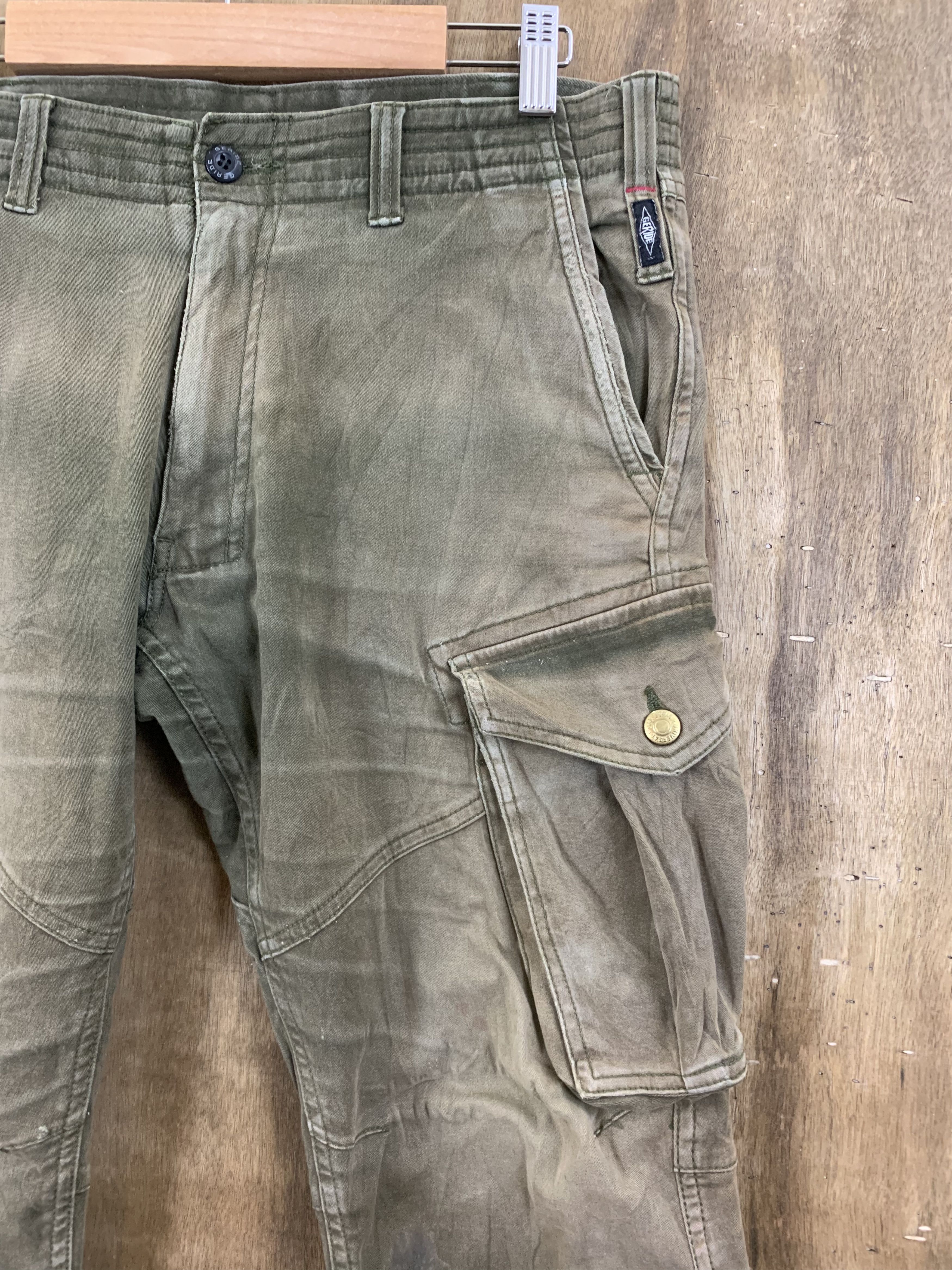 Japanese Brand Cargo Pant Geride Multipocket Faded Brown Travis Scott Styl Size US 29 - 6 Thumbnail