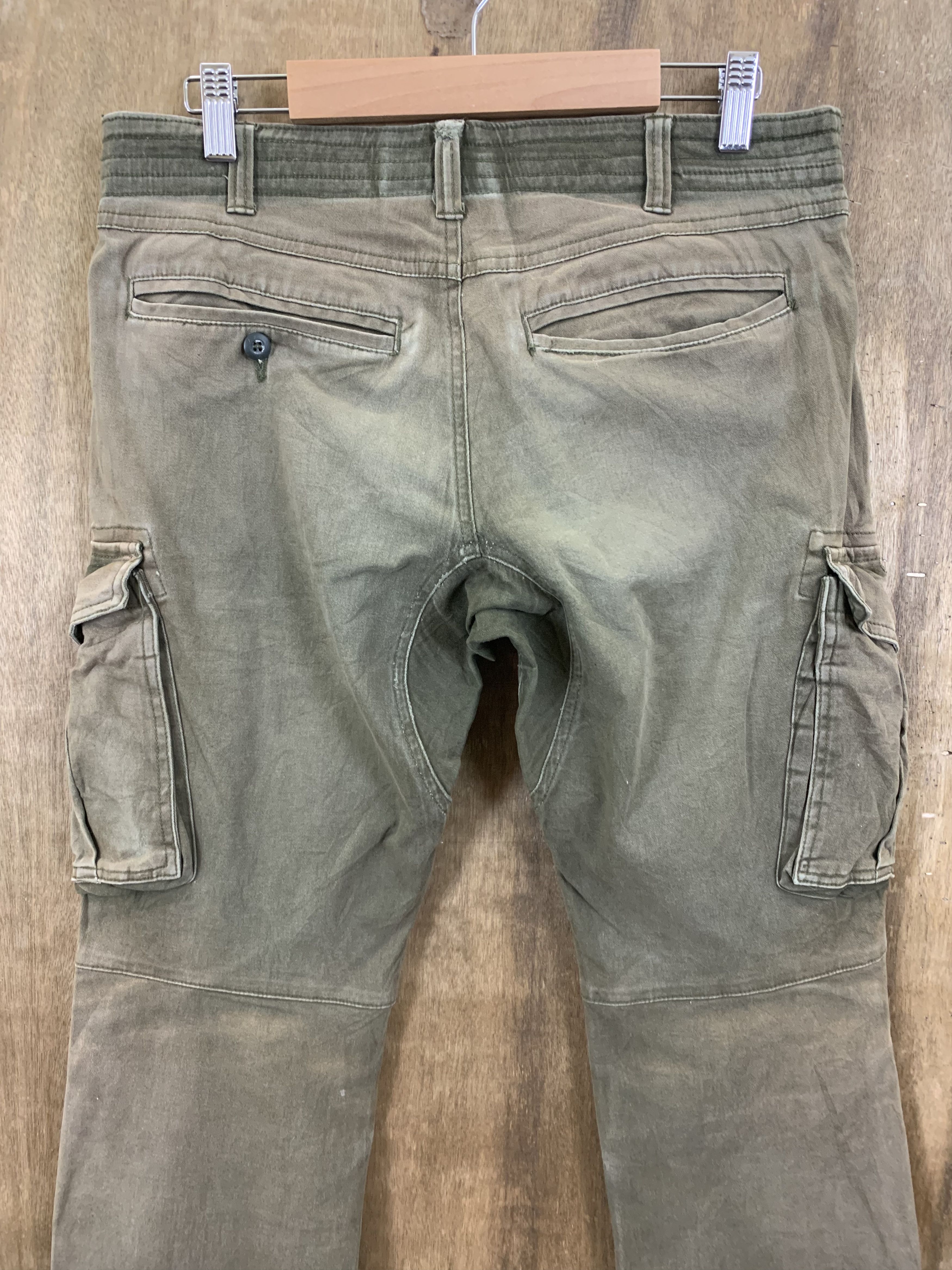 Japanese Brand Cargo Pant Geride Multipocket Faded Brown Travis Scott Styl Size US 29 - 12 Thumbnail