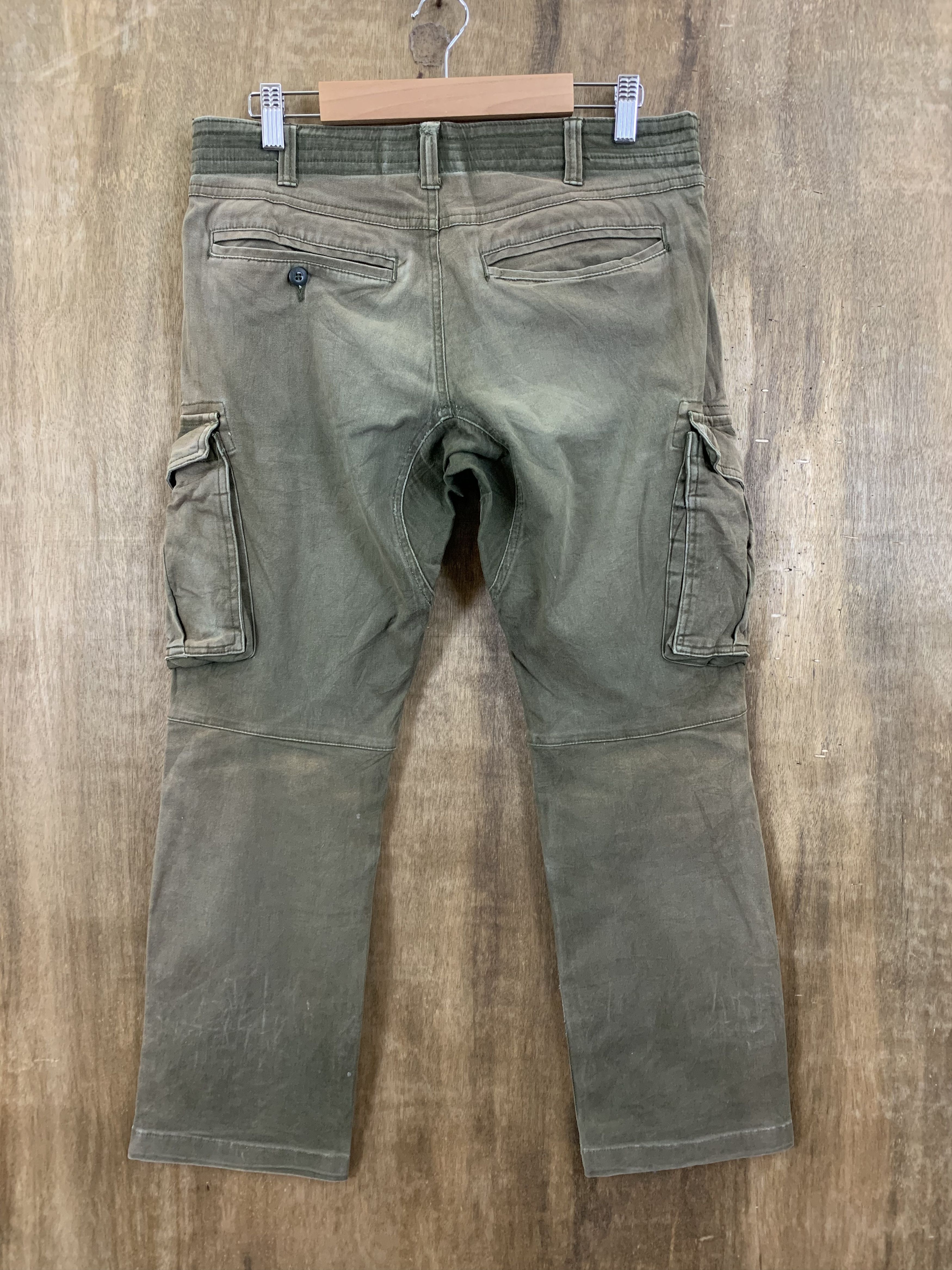 Japanese Brand Cargo Pant Geride Multipocket Faded Brown Travis Scott Styl Size US 29 - 2 Thumbnail