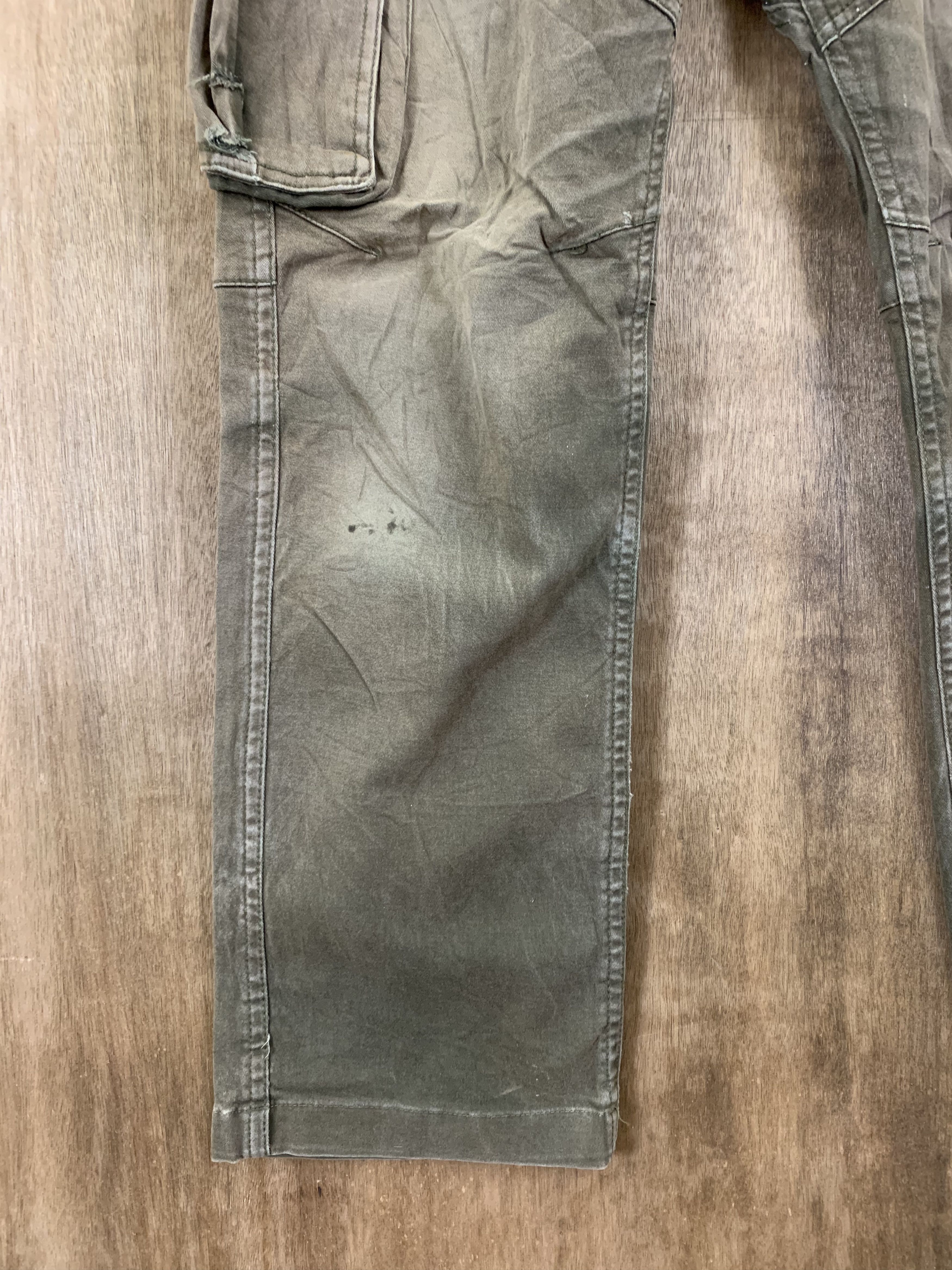 Japanese Brand Cargo Pant Geride Multipocket Faded Brown Travis Scott Styl Size US 29 - 7 Thumbnail
