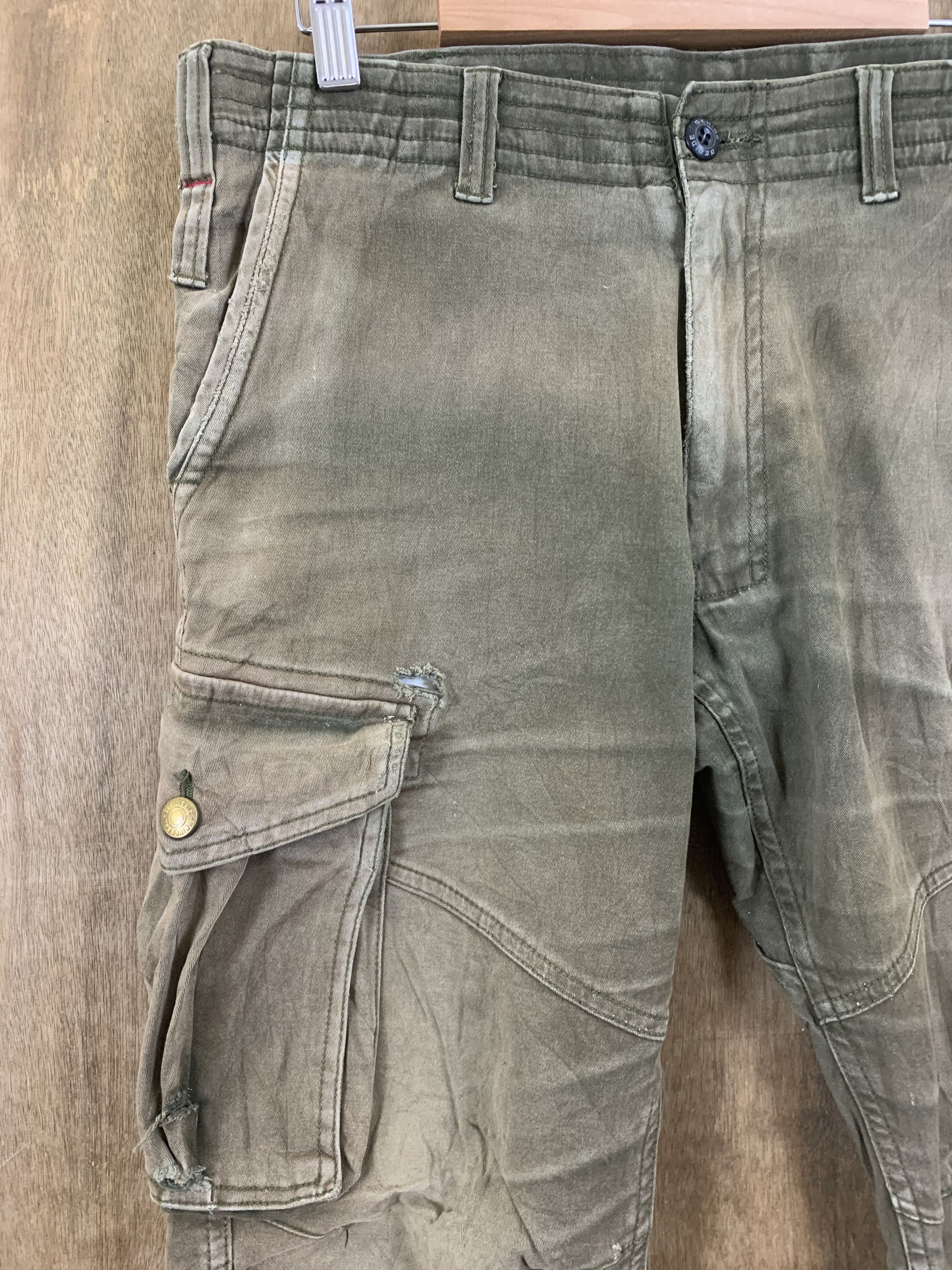 Japanese Brand Cargo Pant Geride Multipocket Faded Brown Travis Scott Styl Size US 29 - 5 Thumbnail