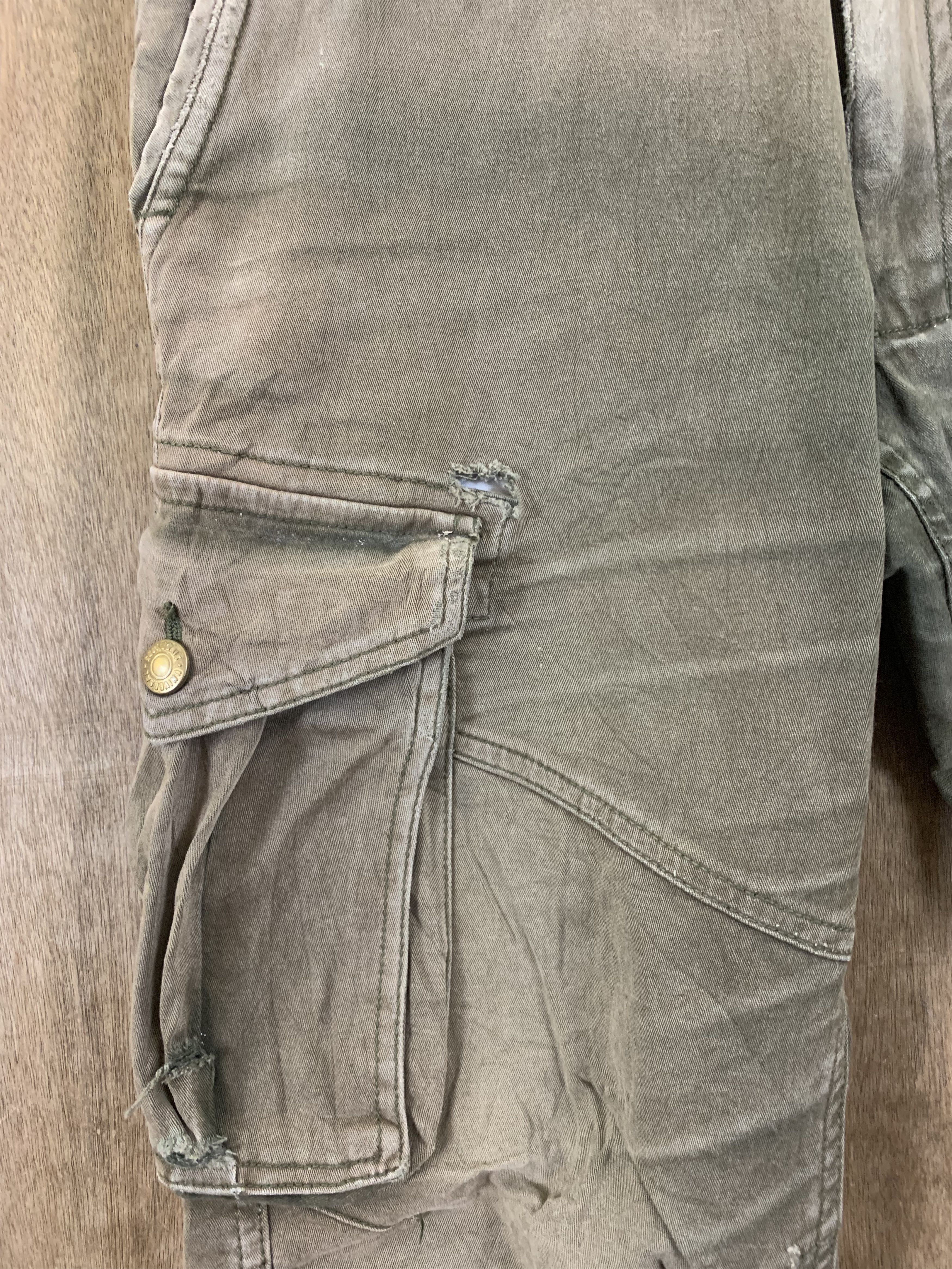 Japanese Brand Cargo Pant Geride Multipocket Faded Brown Travis Scott Styl Size US 29 - 9 Thumbnail