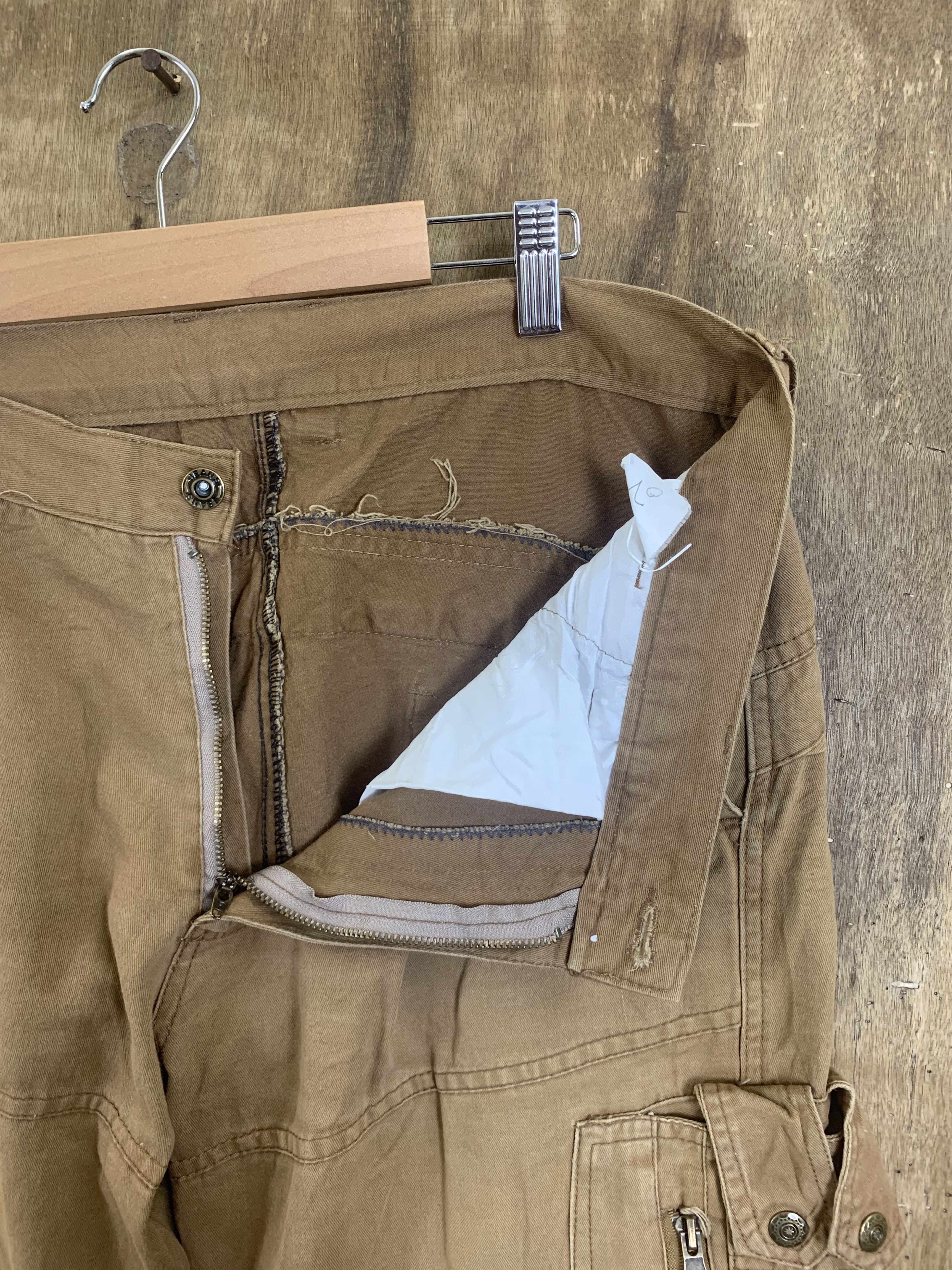Japanese Brand Cargo Pants Multipocket Brown Travis Scott Style Size US 33 - 7 Thumbnail