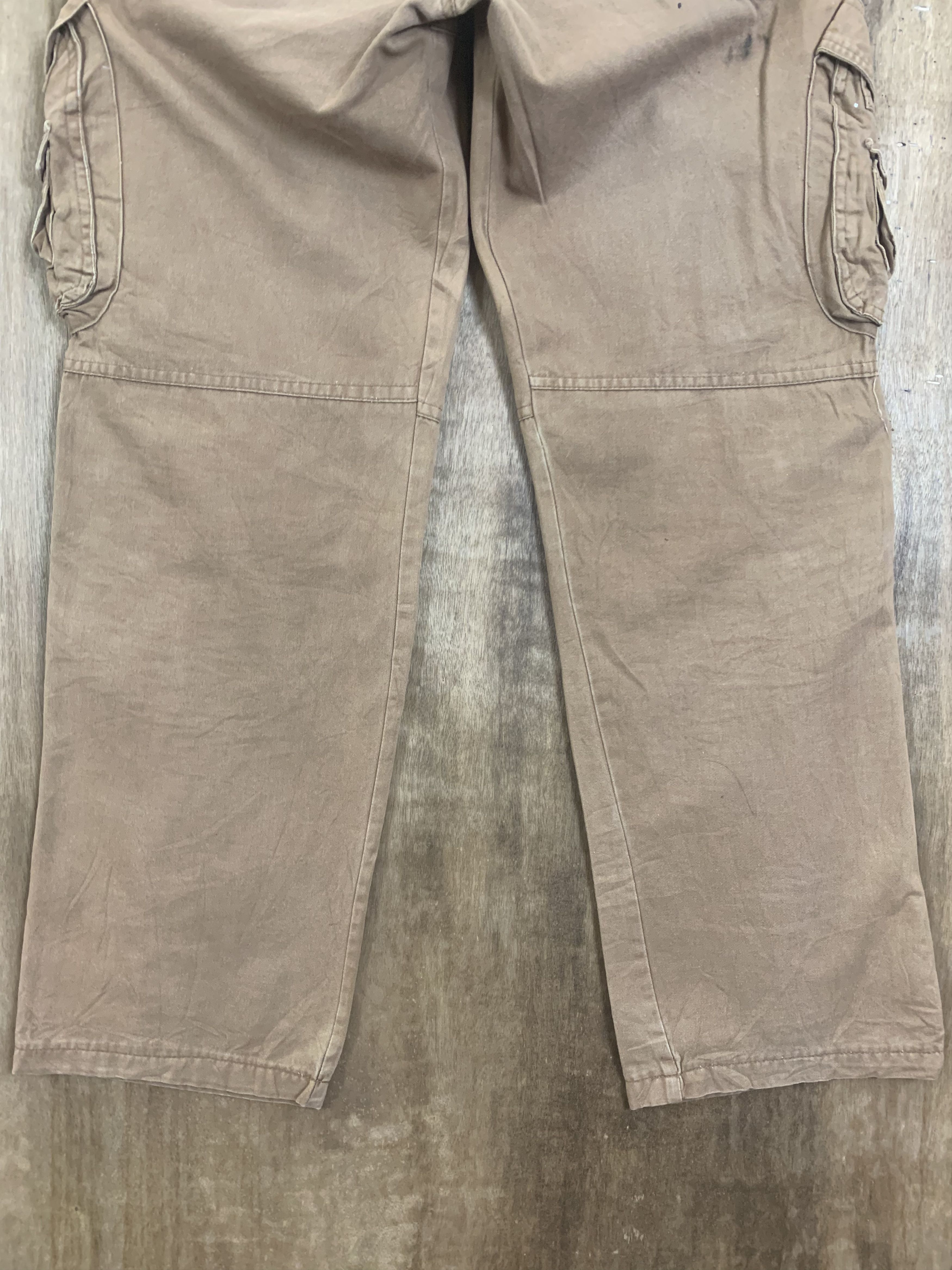 Japanese Brand Cargo Pants Multipocket Brown Travis Scott Style Size US 33 - 12 Thumbnail