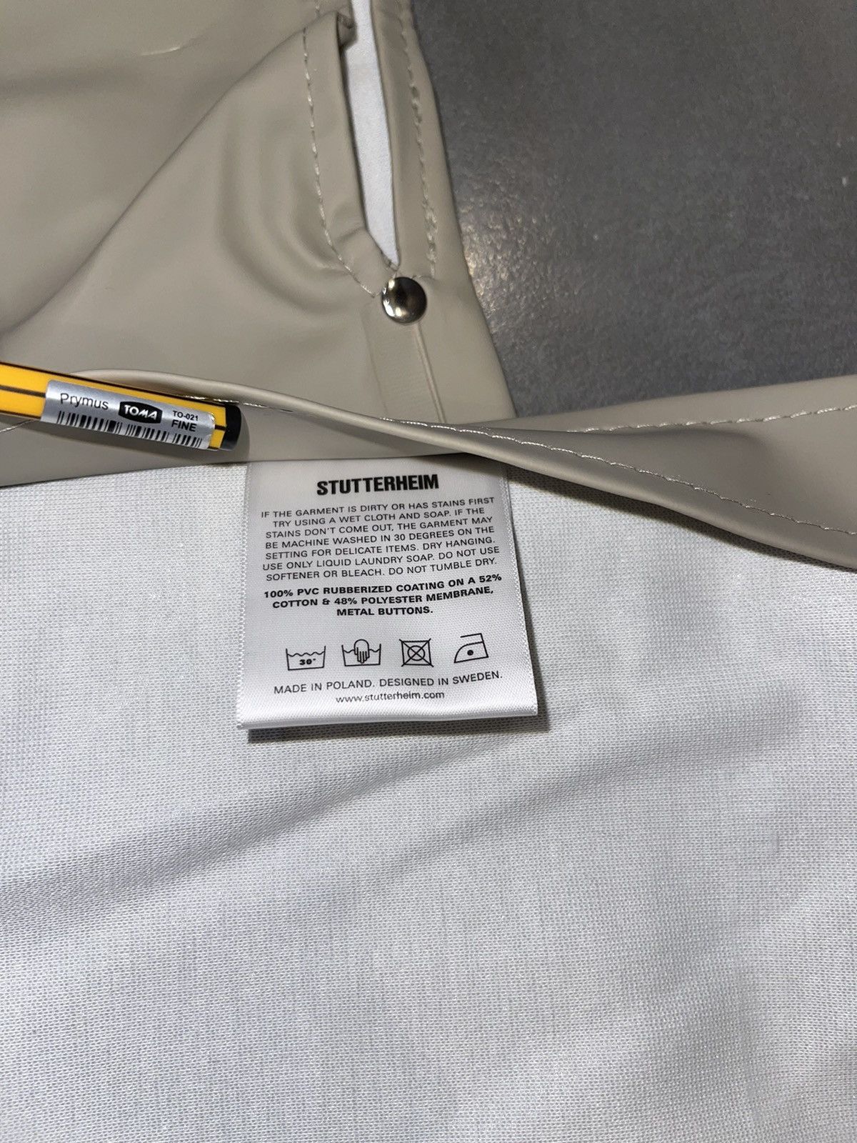 Stutterheim DS! Stutterheim Loma Potato Sleeveless Raincoat Size US L / EU 52-54 / 3 - 14 Thumbnail