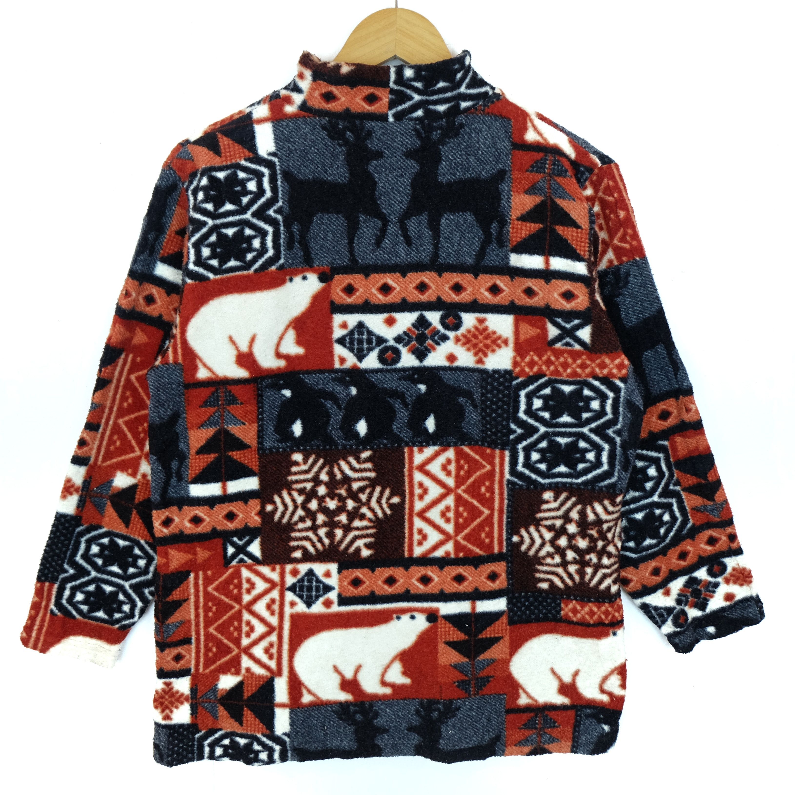 Japanese Brand WINDING ROAD Christmas New Year Fleece Jumper Sweatshirt Size US S / EU 44-46 / 1 - 7 Thumbnail