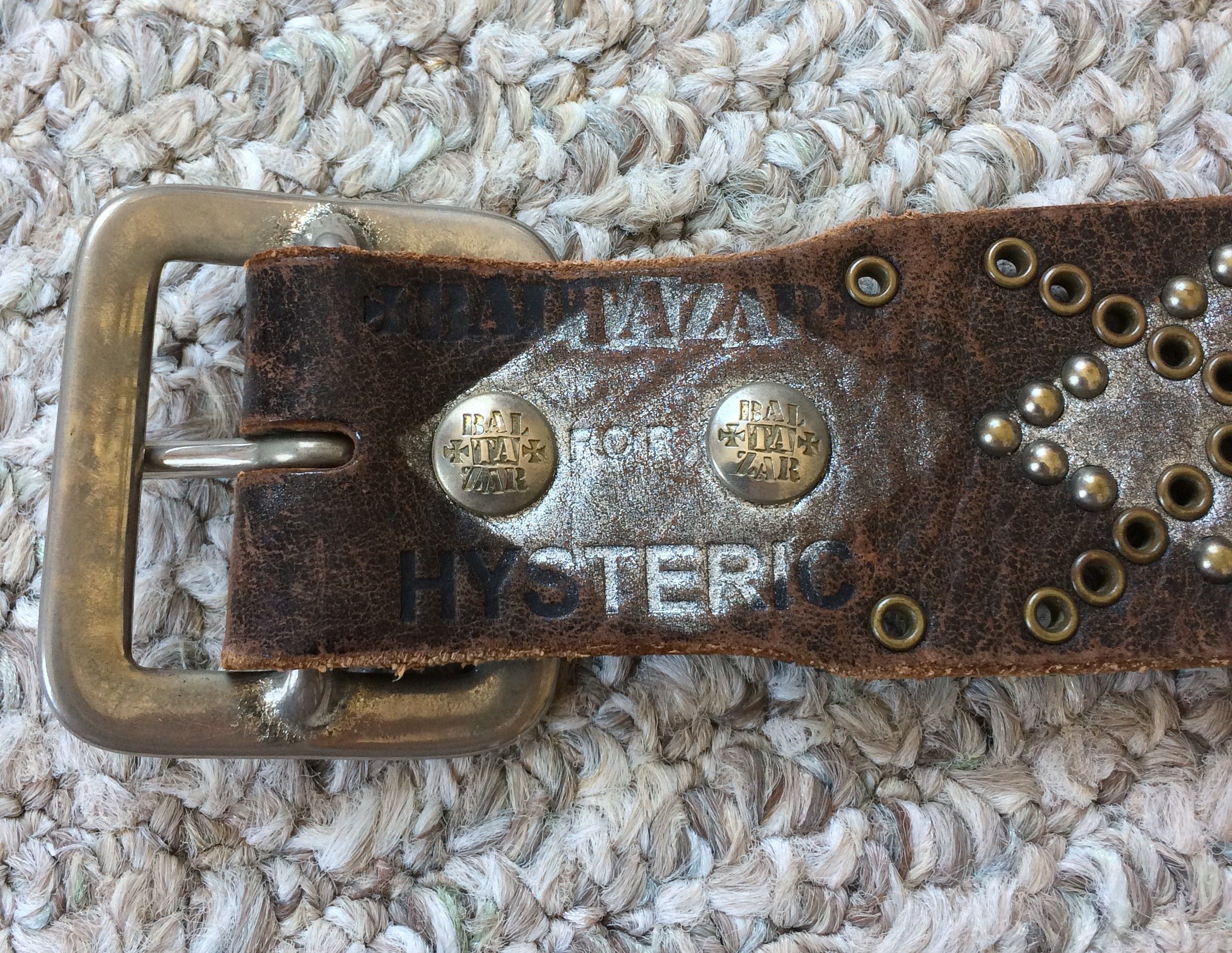 Hysteric Glamour Hysteric Glamour x Baltazar Studded Leather Belt Size 30 - 2 Thumbnail