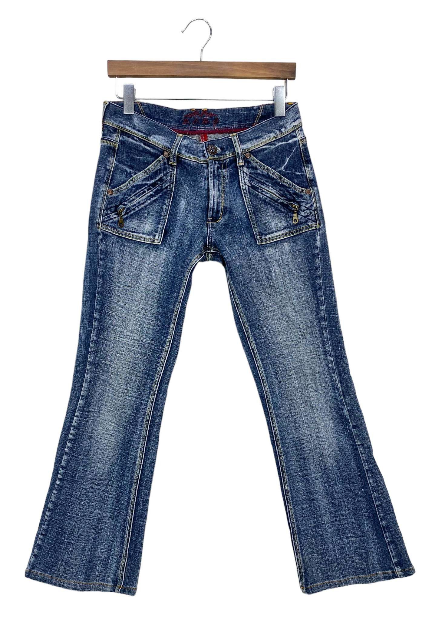 Bcbgmaxazria BCBG Bootcut Denim Jeans Flare Baker Pocket Jeans Size US 30 / EU 46 - 1 Thumbnail