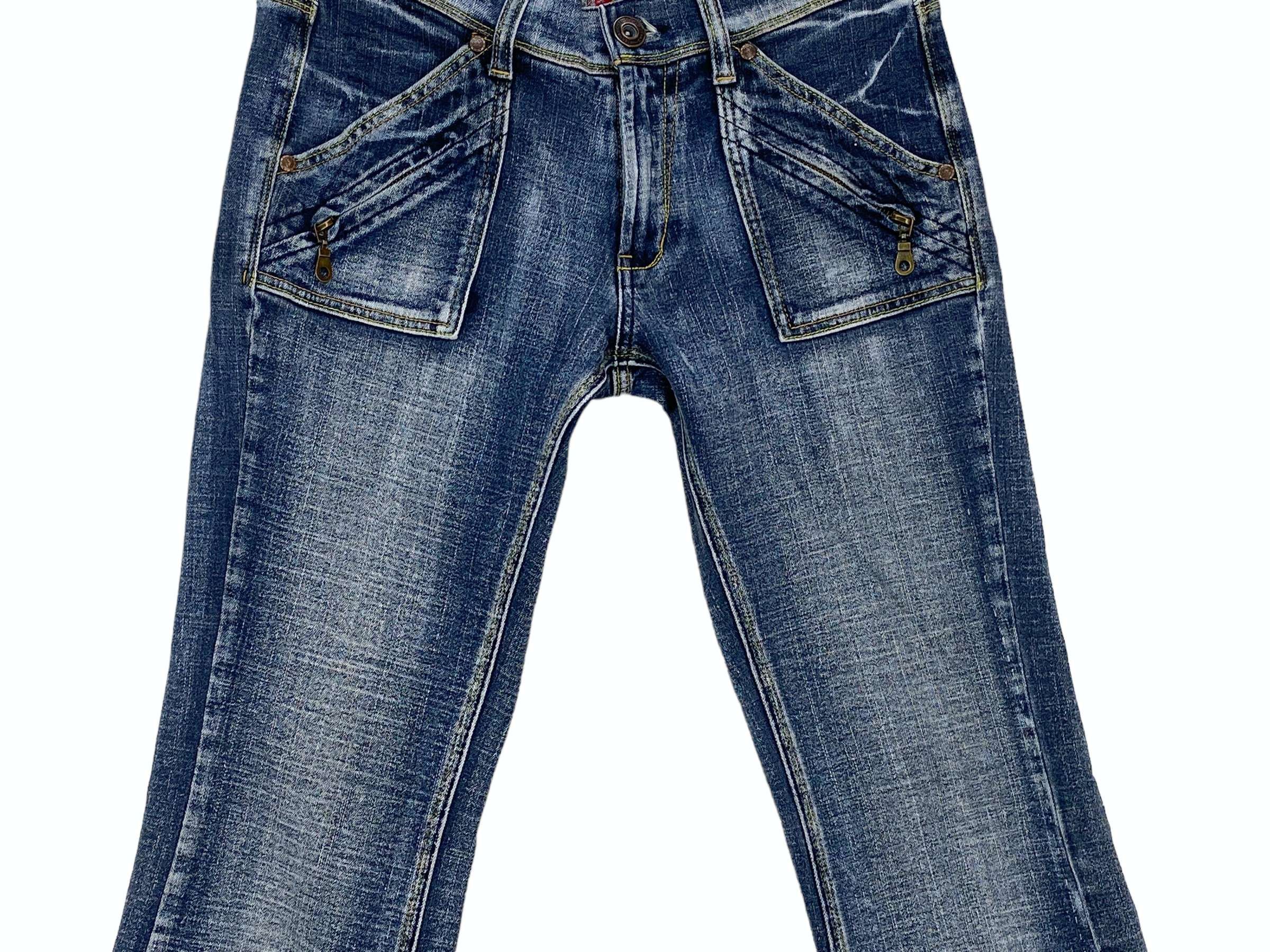 Bcbgmaxazria BCBG Bootcut Denim Jeans Flare Baker Pocket Jeans Size US 30 / EU 46 - 4 Thumbnail