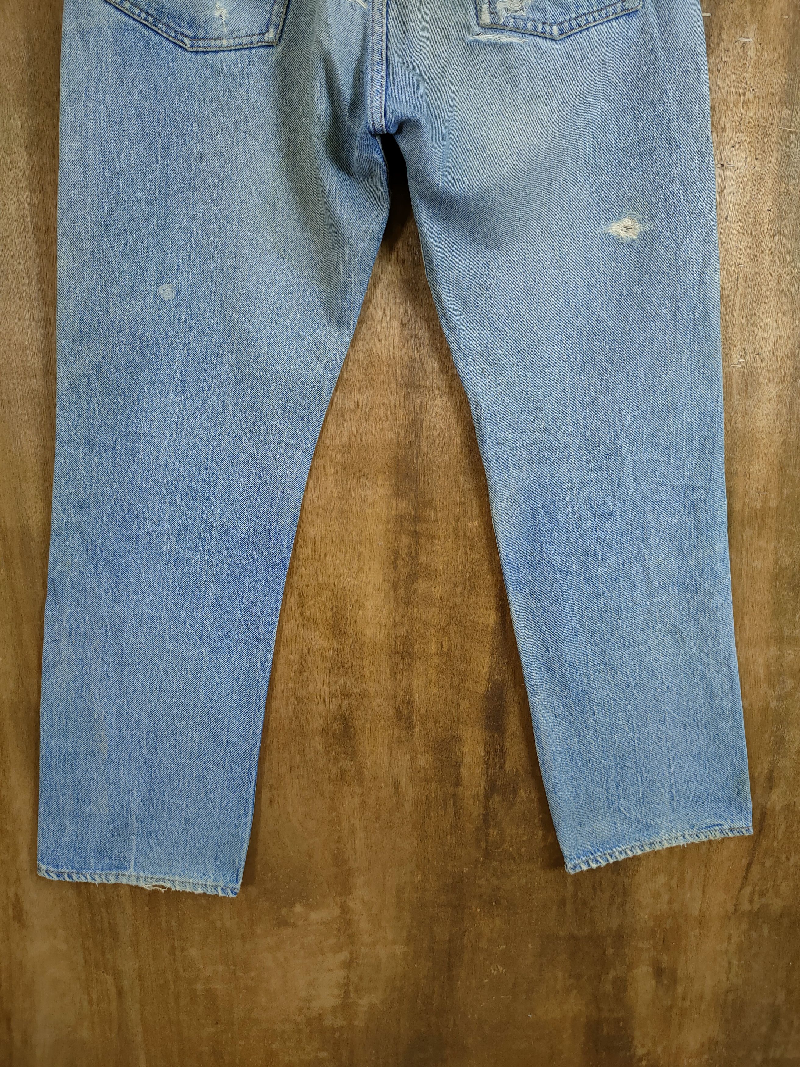 Levi's DL 80' 501 levis vintage single digit ripped denim #46-828 Size US 30 / EU 46 - 9 Thumbnail