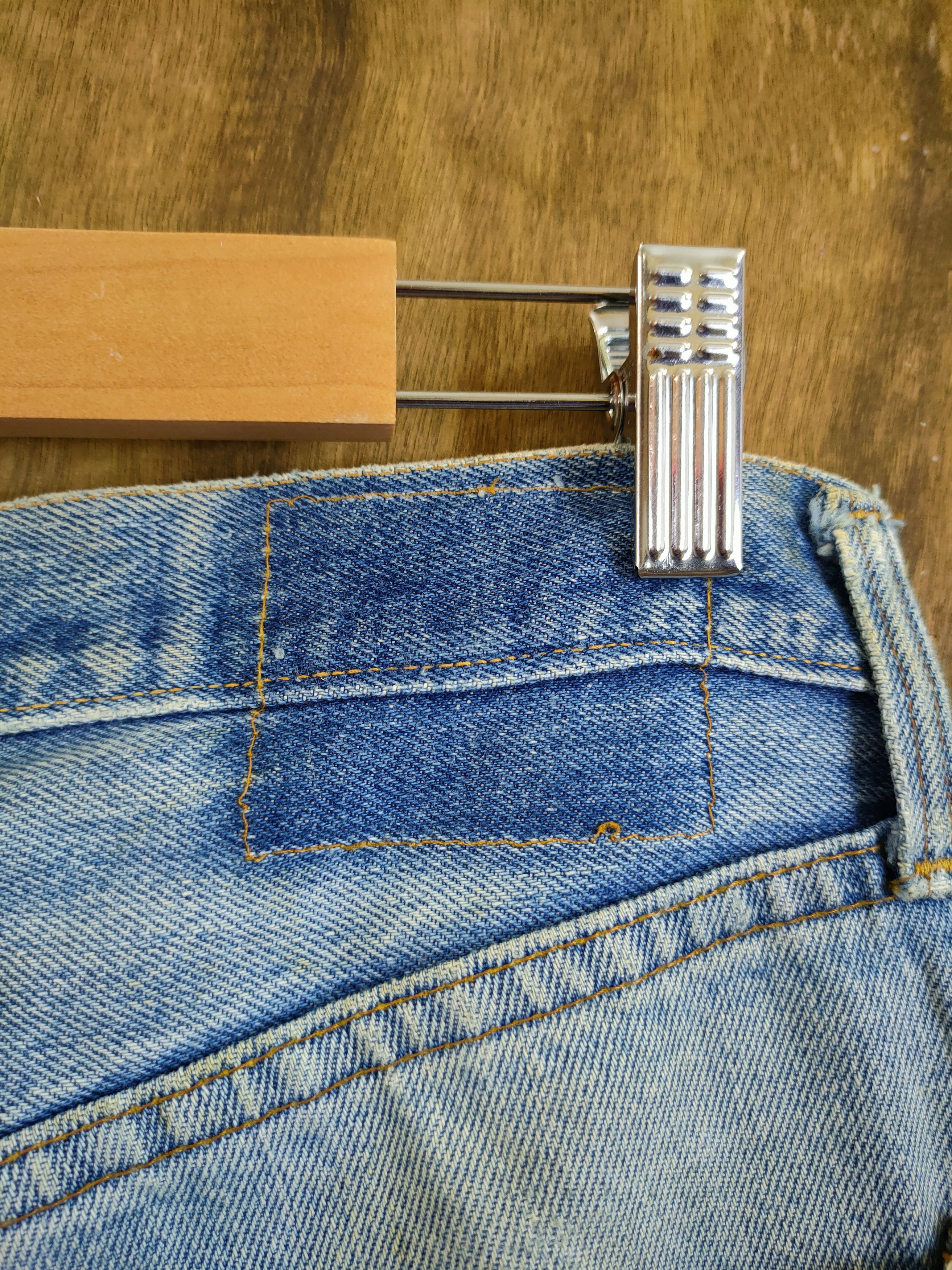 Levi's DL 80' 501 levis vintage single digit ripped denim #46-828 Size US 30 / EU 46 - 12 Thumbnail