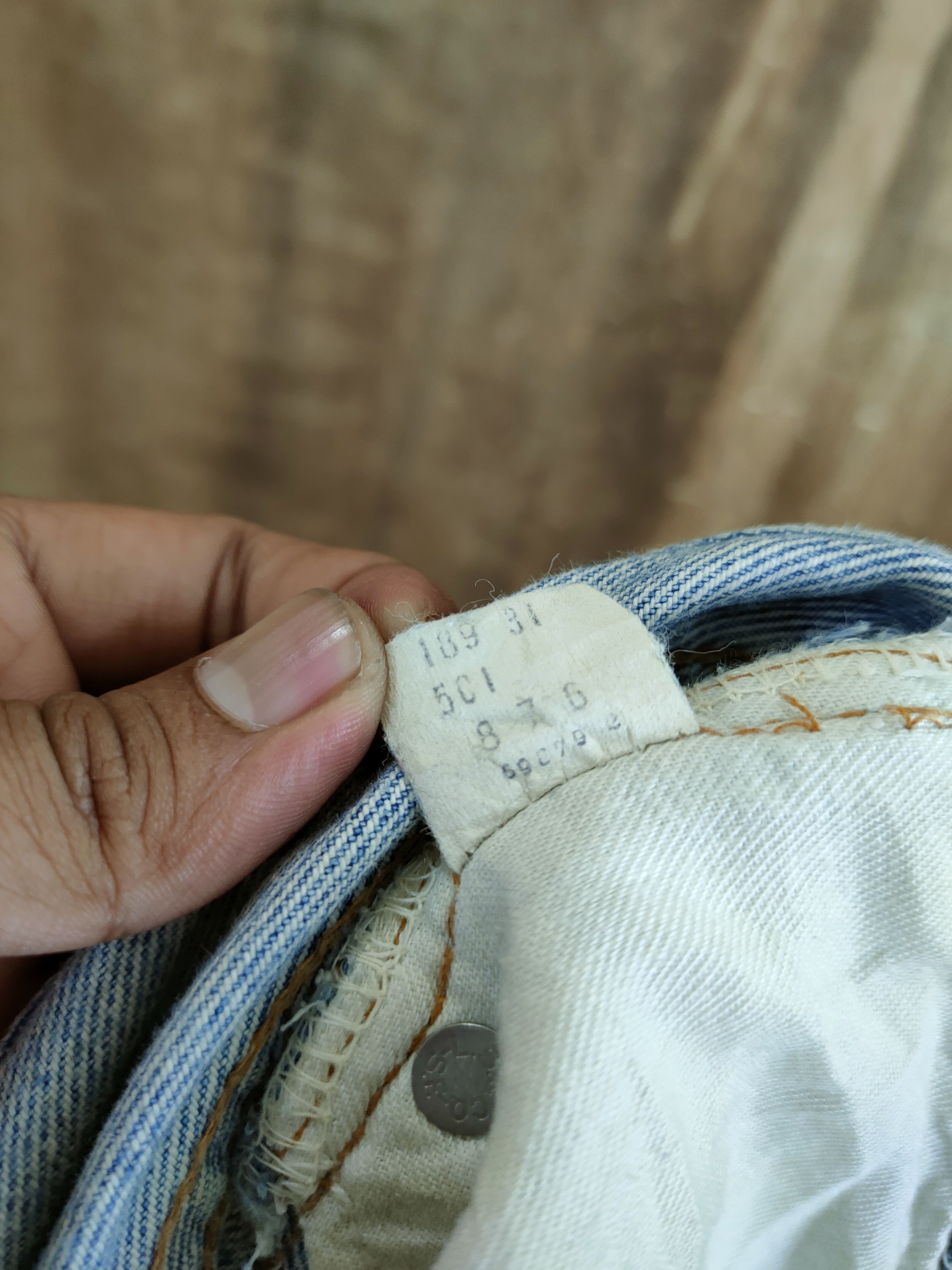 Levi's DL 80' 501 levis vintage single digit ripped denim #46-828 Size US 30 / EU 46 - 14 Thumbnail