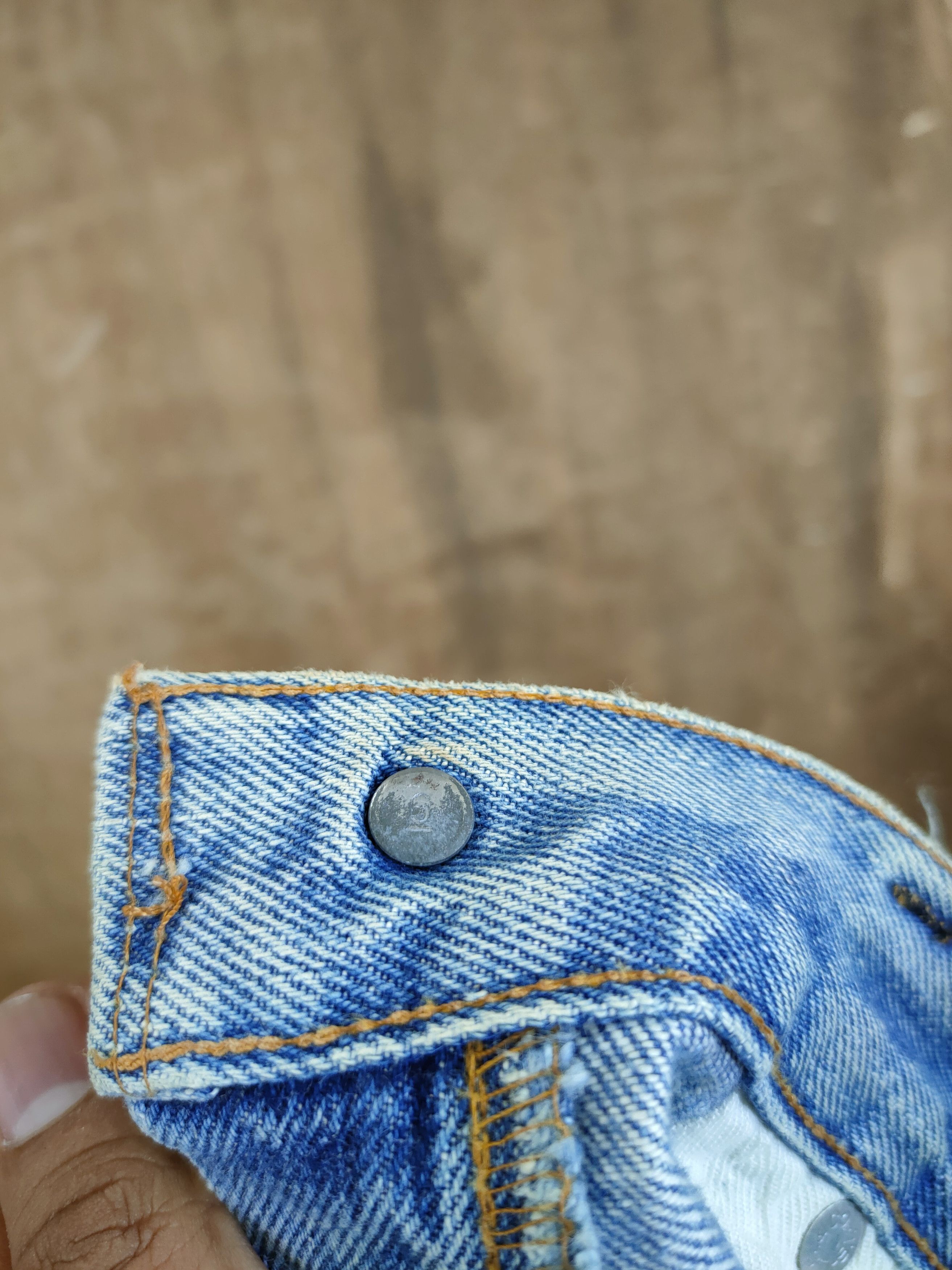 Levi's DL 80' 501 levis vintage single digit ripped denim #46-828 Size US 30 / EU 46 - 15 Thumbnail