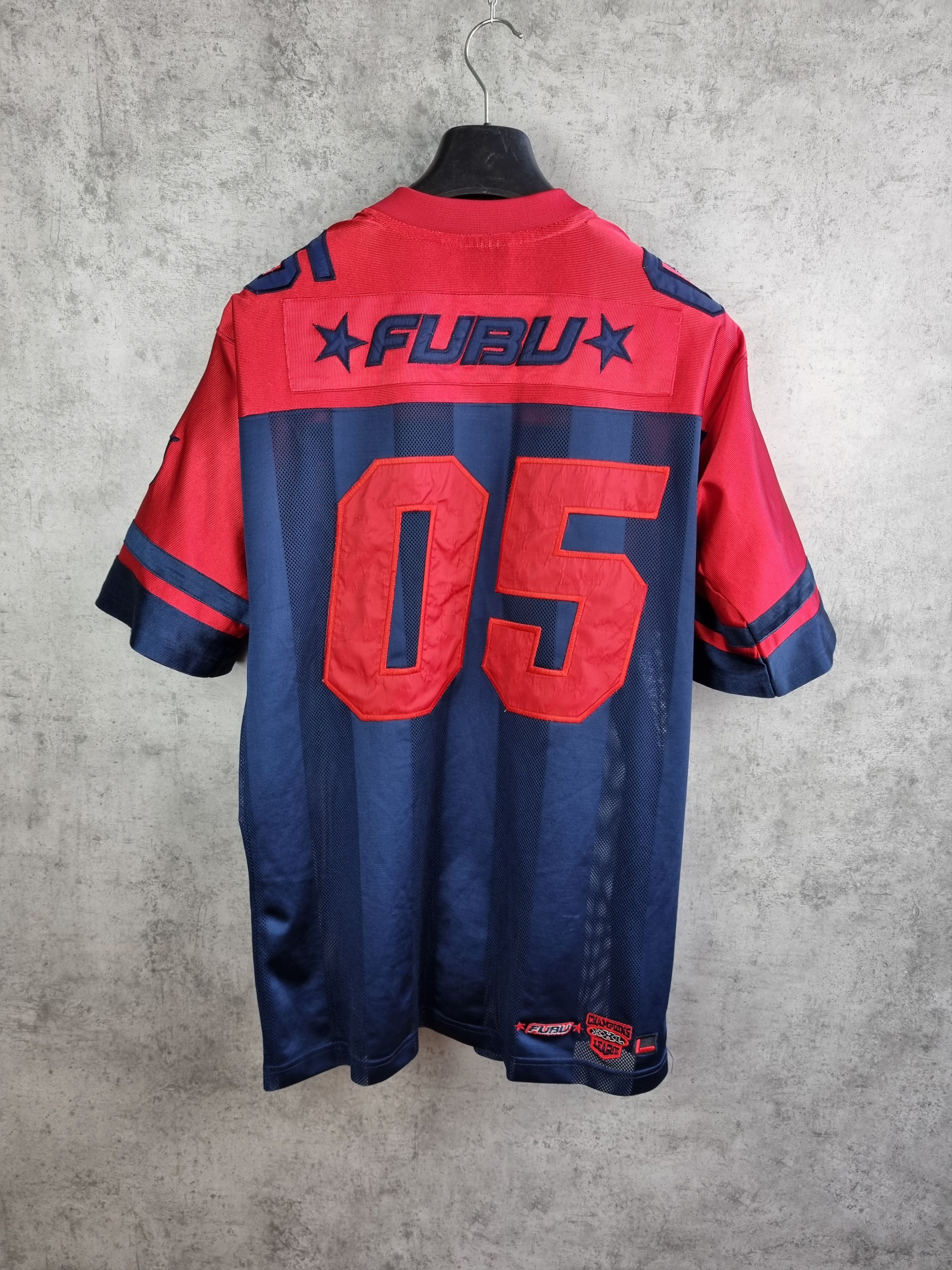 image of 90's Fubu Football Jersey Hip Hop Rap Vintage, Men's (Size Large)