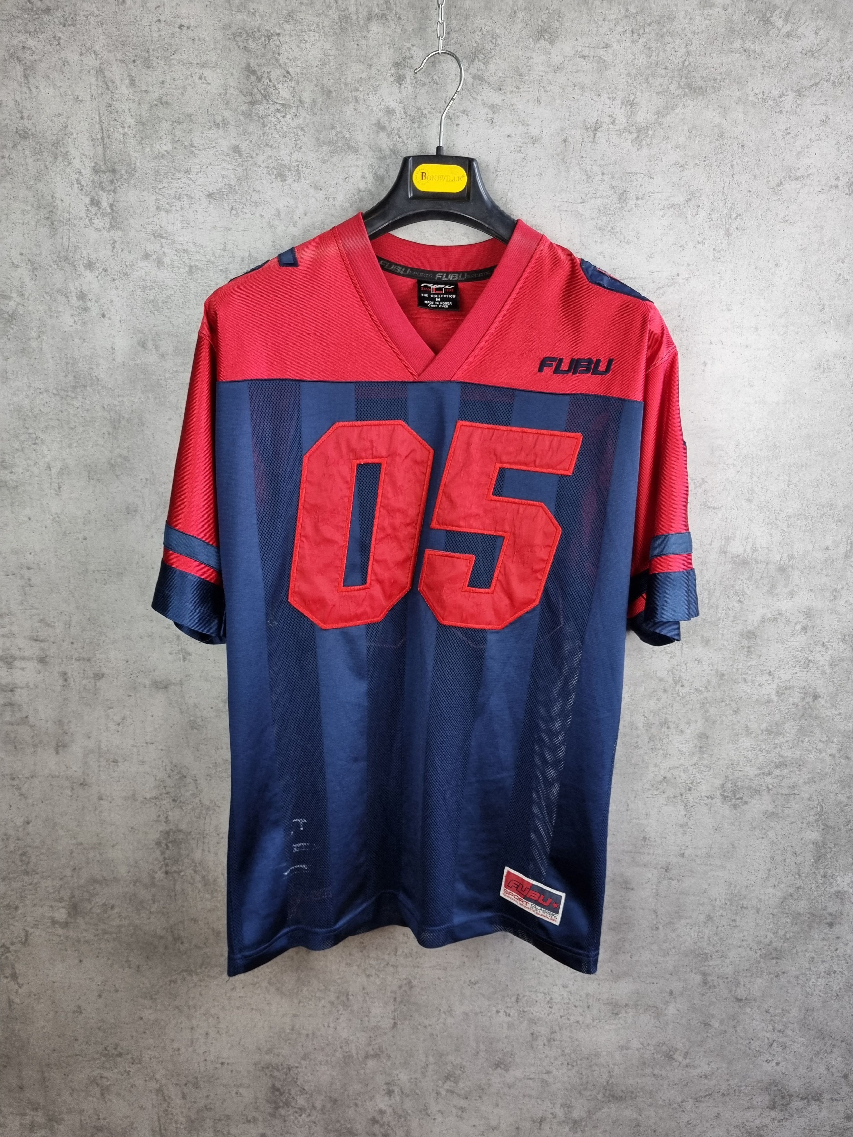 Fubu × Rap Tees Rare 90s FUBU Football Jersey Hip Hop Rap Vintage Size US L / EU 52-54 / 3 - 2 Thumbnail